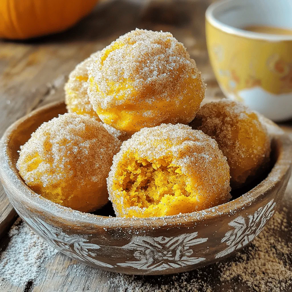 Cinnamon Sugar Pumpkin Donut Holes Simple Delight