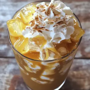 To make the Creamy Cookie Butter Iced Chai Tea Latte, you need these required ingredients: - 2 cups brewed chai tea, cooled - 1/4 cup cookie butter - 1 cup milk (dairy or non-dairy) - 1 tablespoon honey or maple syrup (adjust to taste) - 1/2 teaspoon vanilla extract - Ice cubes - Whipped cream (optional) - Pinch of ground cinnamon for garnish These ingredients create a rich and creamy drink that tastes like dessert. Each one plays a key role in building flavor and texture. For customization, consider these optional ingredients: - Different sweeteners like agave syrup or stevia - Non-dairy creamers for a creamier texture - Extra spices like nutmeg or cardamom for added warmth Feel free to mix and match to find your perfect combination. You can find the full recipe in the article for detailed steps. To start, pick a good chai tea. Look for blends with strong spices. You want rich flavors to shine through. I love using loose tea for its bold taste. If you prefer ease, tea bags work well too. For brewing, use about two teaspoons of loose tea or one tea bag per cup of water. Boil the water, then steep for five to seven minutes. After brewing, let the tea cool completely before blending. Next, gather all your ingredients. Start with the cooled chai tea in your blender. Then add the cookie butter, milk, honey or maple syrup, and vanilla extract. It's best to add the cookie butter first. This helps it blend smoothly. Blend everything until it is creamy and smooth. If you want it sweeter, taste it and add more honey or syrup. The goal is to have a rich blend that feels indulgent. For serving, use tall glasses. They show off the layers and look great. Fill each glass with ice cubes before pouring in the blend. Leave some space at the top if you want whipped cream. Top with whipped cream for a treat. A sprinkle of ground cinnamon adds a nice touch. This makes your drink look fancy and inviting. Enjoy your Creamy Cookie Butter Iced Chai Tea Latte right away! You can easily change the milk in your creamy cookie butter iced chai tea latte. Use dairy milk like whole or almond milk. If you prefer non-dairy options, try oat milk or soy milk. Each choice adds a unique flavor. Adjusting sweetness is also key. I like to start with one tablespoon of honey or maple syrup. After blending, taste it. If it needs more sweetness, just add a bit more. You can always add, but you can’t take away! Cooling the chai tea is very important. If you pour hot tea over ice, it will melt fast and water down your drink. Let your chai cool to room temperature before blending. When blending, watch out for common mistakes. Always add the liquids first, then the solids. This helps everything mix well. If you blend too long, the tea can get too frothy. Keep it smooth and creamy for the best results. {{image_2}} You can make your Creamy Cookie Butter Iced Chai Tea Latte even better by adding spices. Try cardamom or nutmeg for a unique twist. Both spices bring warmth and depth to your drink. Just a pinch goes a long way! You can also experiment with flavored milks. Almond milk adds a nutty taste, while oat milk brings a creamy feel. Each choice changes the flavor profile. Don’t be afraid to mix things up! When the holidays come around, you can create fun, festive versions. For example, add pumpkin spice for an autumn vibe. Just mix a teaspoon of pumpkin spice into your drink. It will warm your heart and bring joy to your taste buds. Another option is peppermint. Simply add a splash of peppermint extract to your latte. This will give it a refreshing, wintery flavor. You can even top it with crushed candy canes for a sweet crunch. Enjoy the magic of the season in every sip! To keep your creamy cookie butter iced chai tea latte fresh, store it in the fridge. Use an airtight container to prevent it from absorbing other flavors. It’s best to consume it within three days for the best taste. The iced chai may separate over time, so shake it well before pouring. If you prefer your chai warm, you can reheat it. Pour the chilled latte into a saucepan. Warm it over low heat, stirring gently. Avoid boiling, as it can change the flavor. If you want to enjoy it cold, just add more ice and stir. Enjoy it however you like! Yes, you can use store-bought chai tea for this drink. It saves time and effort. Many brands provide tasty options. However, homemade chai lets you control flavors. You can adjust spices and sweetness better. If you prefer convenience, grab a box of your favorite chai tea bags. Just brew and let it cool. This recipe can easily fit vegan diets. Use non-dairy milk like almond or oat milk. For sweetening, swap honey with maple syrup or agave. Cookie butter may contain dairy; check labels to ensure it's vegan. Many brands offer vegan cookie butter. This way, you can enjoy the creamy treat without worry. This recipe makes two servings. Each serving is perfect for sharing or enjoying alone. If you want more, simply double the ingredients. You'll still have that creamy, cookie butter delight in each sip. Just follow the Full Recipe for all the details. You’ve learned how to create a Creamy Cookie Butter Iced Chai Tea Latte. We covered key ingredients, brewing methods, and smart blending tips. I shared ideas to customize your drink and make it unique. Remember, experimenting with flavors can really enhance your drink. Store any leftovers properly for later enjoyment. Enjoy your delicious latte creation. It’s time to sip and relax!
