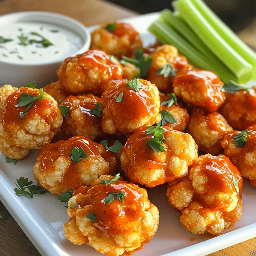 Cauliflower Buffalo Bites Tasty and Simple Snack