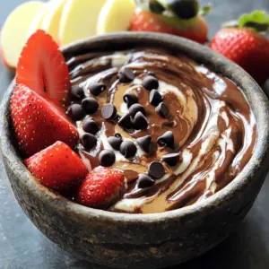 - 1 cup plain Greek yogurt - 1/2 cup almond butter (or any nut butter of your choice) - 1/3 cup cocoa powder - 1/4 cup honey or maple syrup - 1 teaspoon vanilla extract - 1/4 teaspoon salt - 1/4 cup mini chocolate chips - Fresh fruits (like strawberries or apple slices) for dipping This recipe is simple and fun. You will need plain Greek yogurt as the base. It makes the dip smooth and adds protein. Nut butter adds creaminess and flavor. I like almond butter, but peanut butter works too. Next, cocoa powder gives that rich chocolate taste. You can choose honey or maple syrup to sweeten it up. I love vanilla extract for a warm note. A pinch of salt balances the flavors perfectly. Don’t forget the mini chocolate chips! They add little bites of joy. For dipping, fresh fruits like strawberries or apple slices are tasty choices. You can also use graham crackers or pretzels for a crunchy contrast. - Mixing Yogurt and Nut Butter Start with a medium mixing bowl. Add 1 cup of plain Greek yogurt and 1/2 cup of almond butter. Use a spatula to mix them well. You want it smooth and creamy. - Incorporating Dry Ingredients Next, add in 1/3 cup of cocoa powder, 1/4 cup of honey or maple syrup, 1 teaspoon of vanilla extract, and a pinch of 1/4 teaspoon salt. Stir until all the dry ingredients blend in. Check for any lumps and make sure it is nice and smooth. - Folding in Chocolate Chips Now it’s time for the fun part! Gently fold in 1/4 cup of mini chocolate chips. For a little extra treat, keep a few chips aside to sprinkle on top later. This adds a nice look and extra sweetness. - Final Tasting and Adjustments Grab a spoon and taste your dip. If you want it sweeter, add a bit more honey or maple syrup. Mix again and taste until it’s just right for you. - Transferring to Serving Bowl Finally, scoop the brownie batter dip into a serving bowl. Sprinkle the reserved chocolate chips on top for a final touch. Now it's ready for you to enjoy with fresh fruits, graham crackers, or pretzels! This Greek yogurt brownie batter dip is not just tasty; it’s also healthy. Each serving packs a punch with high protein and essential nutrients. Let’s break it down. - Calories: Each serving has about 180 calories. This is a good number for a sweet treat. Greek yogurt is a star ingredient here. It has more protein than regular yogurt. Each cup of Greek yogurt offers around 20 grams of protein. This helps you feel full and satisfied. The almond butter adds even more protein, making each bite a powerhouse. In this dip, you get a nice mix of macronutrients. Here’s how it looks: - Protein: 20 grams from yogurt and nut butter. - Fat: About 10 grams mainly from almond butter. - Carbohydrates: Roughly 27 grams, coming from honey and chocolate chips. This balance makes the dip a great choice for energy without the sugar crash. Using Greek yogurt in this recipe offers major benefits: - High Protein: It aids in muscle repair and keeps you full. - Probiotics: These help your gut health and digestion. - Lower Sugar: Greek yogurt often has less sugar than regular yogurt. By choosing Greek yogurt, you make this dip a healthier option. It’s a guilt-free way to enjoy dessert while getting nutrients. {{image_2}} Sweetness Adjustments You can change the sweetness easily. If you like it sweeter, add more honey or maple syrup. Start with a teaspoon. Mix well and taste. If you want less sweetness, skip the extra sweetener. This dip can also be great with less sugar! Texture Modifications For a creamier dip, use more Greek yogurt. You can also add a bit of milk or almond milk to thin it out. If you prefer a thicker dip, use more almond butter. This gives it a nice, rich texture. Presentation Ideas Serve your dip in a fun bowl. You can sprinkle extra chocolate chips on top. Add fresh fruits around the bowl for a pop of color. Use a fancy spoon for serving. This makes it look more special and inviting! You can switch nut butters to change the taste. Almond butter is great, but peanut butter adds a fun flavor. If you want something different, try cashew butter or sunflower seed butter. Each nut butter brings its own special taste and texture. You can also play with flavors. A drop of peppermint extract creates a minty twist. This adds a refreshing taste to your dip. You can use flavored nut butters too. For example, chocolate almond butter pairs well with the cocoa. If you need a dairy-free option, coconut yogurt is perfect. It has a creamy texture and a mild flavor. It makes the dip light and fluffy. Just swap the Greek yogurt for coconut yogurt. This keeps the dip rich while being vegan-friendly. Feel free to mix these ideas. Try different nut butters and flavors to find your favorite. Each change can make your Greek yogurt brownie batter dip unique and exciting! Yes, you can use non-Greek yogurt. However, it won’t be as thick. Greek yogurt adds creaminess and protein. If you choose regular yogurt, consider straining it to get a thicker texture. To make this dip vegan, swap Greek yogurt for dairy-free yogurt. Use almond or cashew yogurt for a great taste. Replace honey with maple syrup. This keeps the sweetness while staying plant-based. The dip lasts about 3 to 5 days in the fridge. Store it in an airtight container. Make sure to check for freshness before serving. If it smells off or changes color, toss it out. You have many fun options for dippers! Fresh fruits like strawberries and apple slices work great. You can also use graham crackers or pretzels for a nice crunch. Get creative and enjoy! This blog post shared a simple recipe for a tasty dip. We explored key ingredients like Greek yogurt, nut butter, and cocoa powder. You learned how to mix and enhance flavors, along with helpful tips and variations. This dip is not only delicious but also nutritious. You can modify it with different nut butters or make it vegan. Remember, the best part of this recipe is your creativity. Enjoy making this snack and share it with friends!