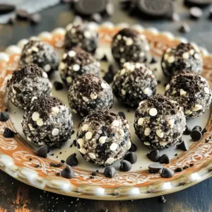- 1 cup crushed Oreo cookies - 1 cup rolled oats - 1/2 cup protein powder (vanilla or chocolate) - 1/2 cup peanut butter (or almond butter) - 1/4 cup honey or maple syrup - 1/4 cup mini chocolate chips - A pinch of sea salt - Optional: Additional crushed Oreos for rolling When I make No-Bake Oreo Protein Balls, I love the mix of flavors and textures. The crushed Oreo cookies give a rich taste. Rolled oats add a nice chew. Protein powder boosts the nutrition. Peanut butter or almond butter makes it creamy and filling. Honey or maple syrup adds just the right sweetness. Mini chocolate chips are a delightful surprise. A pinch of sea salt helps balance all the flavors. - Mixing bowl - Spoon or spatula - Parchment paper - Baking sheet or plate Having the right tools makes cooking easier. I use a large mixing bowl to combine all the ingredients. A spoon or spatula helps me mix everything well. Parchment paper keeps my baking sheet clean. It also makes it easy to remove the protein balls later. With these tools, I can whip up a tasty snack in no time! Start by crushing 1 cup of Oreo cookies into small pieces. I love using a zip-top bag and a rolling pin for this. Next, in a large bowl, mix the crushed Oreos with 1 cup of rolled oats and 1/2 cup of protein powder. Stir them well until everything is combined. This step adds texture and flavor to your protein balls. Now it's time to add the wet ingredients. Scoop in 1/2 cup of peanut butter (or almond butter, if you prefer). Then, add 1/4 cup of honey or maple syrup. Stir the mixture until it forms a thick, sticky dough. If your mix feels too crumbly, add more peanut butter or honey, one tablespoon at a time. This will help it hold together nicely. Next, grab small amounts of the mixture and roll them into balls. Aim for about 1 inch in diameter. If you want, you can roll these balls in extra crushed Oreos for a fun twist. Place your protein balls on a parchment-lined baking sheet. Put them in the fridge for at least 30 minutes. This chilling time helps them firm up, making them perfect for snacking! To achieve the right texture, you want a thick, sticky dough. Start by mixing your dry ingredients well. If your mix feels dry, add more peanut butter or honey. Do this one tablespoon at a time. If it feels too sticky, add a bit more oats or protein powder. This will help balance it out. When rolling your protein balls, consider coating them in crushed Oreos. It adds flavor and a fun look. You can also use crushed nuts, coconut flakes, or even cocoa powder. Each option gives a unique touch. To enjoy your protein balls, you can eat them as is. They make a great snack after a workout. You can also pair them with a smoothie or a glass of milk. This adds a nice balance to your snack. Another idea is to serve them on a decorative plate. Sprinkle some crushed Oreos around them for a fun display. {{image_2}} You can change the flavor of your No-Bake Oreo Protein Balls. Try using different nut butters, like almond or cashew. Each nut butter brings a unique taste. You can also switch sweeteners. Use agave syrup or coconut sugar for a new twist. Adding mix-ins is another fun way to modify the recipe. Try adding chopped nuts, like walnuts or almonds, for crunch. You can also add dried fruit, such as raisins or cranberries, for a sweet touch. These additions make your protein balls even more enjoyable. If you follow a vegan diet, you can still enjoy these treats. Use a plant-based protein powder. Substitute honey with maple syrup, making it fully vegan. Choose almond butter or sunflower seed butter instead of peanut butter. For gluten-free options, ensure your oats are certified gluten-free. Most protein powders are gluten-free, but check the label. With these small changes, you can make these protein balls fit your dietary needs. You can easily adjust the recipe for more or fewer servings. If you want a larger batch, simply double the ingredients. This works great for parties or meal prep. If you need a smaller batch, cut the ingredients in half. This is perfect if you want to try the recipe first. Just remember to keep the same mixing steps. Enjoy making these protein balls in a size that suits you! I recommend storing your No-Bake Oreo Protein Balls in the fridge. This keeps them fresh and tasty. Use an airtight container to avoid moisture. If you want to enjoy them later, you can freeze them too. Just place them in a freezer-safe bag. They will stay good for a long time in the freezer. In the fridge, these protein balls last about a week. If you freeze them, they can last up to three months. Just remember to label the bag with the date. This way, you know when to use them for the best taste. Making these protein balls in bulk is a great idea. You can double the recipe and store extras. This saves time on busy days. Just prepare the balls, chill them, and store them as I mentioned. When you need a quick snack, they will be ready to go! Yes, you can use other cookies. Try chocolate sandwich cookies or graham crackers. For a fun twist, use peanut butter cookies. The key is to have a similar texture for easy mixing. Just crush the cookies finely before mixing them in. You can even mix different types for more flavor! You can replace protein powder with ground nuts or seeds. Another option is using powdered peanut butter. If you want a dairy-free choice, try using soy protein or pea protein. Just keep in mind that the texture may change a bit. Adjust the wet ingredients if needed to keep the dough sticky. Yes, they can be a healthy snack! Each ball has protein, fiber, and healthy fats. The oats give you energy, while peanut butter adds protein. The honey or maple syrup provides natural sweetness. They are great for a post-workout snack or a quick energy boost. Enjoy in moderation as part of a balanced diet. In this blog post, we explored how to make No-Bake Oreo Protein Balls using simple ingredients and steps. You learned about required tools, tips for perfect texture, and creative variations. Remember, these protein balls are not just tasty but also versatile. They can suit different diets and storage needs. Try making them ahead for snacks or meals. I hope you enjoy making and sharing these easy, delicious treats. Happy snacking!