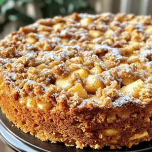 For this delightful Cinnamon Apple Crumb Cake, you will need: - 2 large apples, peeled and diced (Granny Smith or Honeycrisp work well) - 1 teaspoon lemon juice - 1 teaspoon ground cinnamon - 2 cups all-purpose flour - 1 cup granulated sugar - 2 teaspoons baking powder - 1/2 teaspoon baking soda - 1/2 teaspoon salt - 1/2 cup unsalted butter, softened (plus extra for greasing) - 2 large eggs - 1 teaspoon vanilla extract - 1 cup buttermilk (or milk with 1 tablespoon vinegar) - 1/2 cup brown sugar - 1/2 cup rolled oats - 1 teaspoon ground nutmeg You can easily swap some ingredients if needed. Here are a few ideas: - Use any firm apple, like Fuji or Braeburn, if you can't find the recommended types. - If you lack buttermilk, mix regular milk with a tablespoon of vinegar. Let it sit for five minutes. - You can replace granulated sugar with coconut sugar for a healthier option. - For a dairy-free version, use vegan butter and a nut milk instead of regular butter and milk. Each ingredient plays a key role in making this cake tasty and moist: - Apples: They add sweetness and moisture. - Lemon juice: This brightens the apple flavor and keeps them fresh. - Cinnamon: It brings warmth and spice to the cake. - Flour: It gives structure to the cake. - Sugar: Granulated sugar sweetens the cake, while brown sugar adds depth. - Baking powder and baking soda: These help the cake rise. - Salt: It enhances flavors and balances sweetness. - Butter: Softened butter adds richness and moisture. - Eggs: They bind the ingredients and help with structure. - Vanilla extract: This adds a lovely aroma and flavor. - Buttermilk: It keeps the cake moist and tender. - Rolled oats: They add a nice crunch to the crumb topping. - Nutmeg: This gives a warm, cozy flavor that pairs well with cinnamon. Understanding these roles helps you appreciate each bite of this crumb cake! First, preheat your oven to 350°F (175°C). Grease a 9x13 inch baking pan with butter. Take two large apples, peel them, and dice them into small pieces. I like to use Granny Smith or Honeycrisp apples for their great taste. Toss the diced apples in a medium bowl with one teaspoon of lemon juice and one teaspoon of ground cinnamon. This step adds flavor and keeps the apples fresh. Set this bowl aside for now. In a large mixing bowl, cream together half a cup of softened unsalted butter and one cup of granulated sugar. Mix until it is light and fluffy. Then, beat in two large eggs, one at a time. Make sure to mix well after each egg. Stir in one teaspoon of vanilla extract to add some warmth to the batter. Now, in another bowl, whisk together two cups of all-purpose flour, two teaspoons of baking powder, half a teaspoon of baking soda, half a teaspoon of salt, and one teaspoon of ground nutmeg. Gradually add this dry mix to the butter mixture. Alternate with one cup of buttermilk. Start and end with the flour mixture. Mix just until combined. Finally, gently fold in the apple mixture until it is evenly spread throughout the batter. Pour the batter into your prepared baking pan. Use a spatula to smooth the top. In a small bowl, mix half a cup of brown sugar, half a cup of rolled oats, and a sprinkle of cinnamon. This will be your crumb topping. Sprinkle this mixture evenly over the apple batter. Now, it's time to bake! Place the pan in the oven and let it bake for 35 to 40 minutes. Check for doneness by inserting a toothpick into the center. If it comes out clean, your cake is ready. Once baked, allow the cake to cool in the pan for about 10 minutes. After cooling, slice it into squares. You can serve it warm for the best flavor. For an extra treat, add a dusting of powdered sugar on top or serve with a scoop of vanilla ice cream. Enjoy your delicious Cinnamon Apple Crumb Cake! The crumb topping is key to a great cake. Use cold butter for the best texture. Cut it into small pieces and mix it with brown sugar and oats. This creates a sandy mix. Sprinkle it evenly over the batter. This helps it bake into a nice crust. To keep the cake moist, use buttermilk. It adds richness and flavor. Mixing in diced apples also helps. They release juice while baking. This keeps the cake soft. Don't overmix the batter. Mix just until combined for a fluffy texture. Baking times can vary by oven. Start checking at 35 minutes. Insert a toothpick in the center. If it comes out clean, the cake is done. If not, bake a few more minutes. Always let it cool for a bit before slicing. This helps it set and makes serving easier. {{image_2}} You can make a gluten-free version of this cake. Replace all-purpose flour with gluten-free flour. Use a blend that works for baking, like almond or coconut flour. This keeps the cake moist and tasty. It is a great option for those with gluten allergies. Just be sure to check all other ingredients for gluten. To make this cake vegan, swap the eggs for flax eggs. Mix one tablespoon of flaxseed meal with three tablespoons of water. Let it sit for five minutes to thicken. Replace buttermilk with plant-based milk and a splash of vinegar. Use vegan butter instead of regular butter. You will still get a moist and delicious cake. Want to change things up? Add nuts like walnuts or pecans for a crunchy bite. Toss in a half cup of your favorite nuts when you fold in the apples. You can also mix in other fruits, like pears or berries. This adds fun flavors and makes your cake unique. Experimenting with different fruits can lead to sweet surprises! Once you've enjoyed your Cinnamon Apple Crumb Cake, you need to store leftovers properly. Place the cooled cake in an airtight container. You can also cover it tightly with plastic wrap. Keep it at room temperature for up to three days. If you want it to last longer, move it to the fridge. Just remember that the cake might dry out a bit in the fridge. To freeze this cake, first cut it into squares. Wrap each piece tightly in plastic wrap. Then place the wrapped pieces in a freezer-safe bag or container. This way, they won't get freezer burn. Your cake can stay fresh for up to three months in the freezer. When you're ready to enjoy it, let it thaw in the fridge overnight. Reheating is simple and quick. For individual pieces, place them on a microwave-safe plate. Heat for about 20-30 seconds. If you want to reheat the whole cake, cover it with foil. Bake in a preheated oven at 350°F (175°C) for about 10-15 minutes. This will warm the cake nicely without drying it out. Enjoy your warm, delicious cake again! You can check if the cake is done by using a toothpick. Insert it into the center of the cake. If it comes out clean or with just a few crumbs, the cake is ready. This usually takes about 35 to 40 minutes of baking time. Keep an eye on it during the last few minutes. If the top is golden brown, that’s a good sign too! Yes, you can use different types of apples! Granny Smith and Honeycrisp are great choices for their tartness and crunch. If you prefer sweeter apples, Fuji or Gala work well too. Just remember that the type of apple will change the cake's flavor. Experiment with your favorites for a fun twist! Cinnamon Apple Crumb Cake is tasty on its own, but you can add more joy! Serve it warm with a dusting of powdered sugar on top. A scoop of vanilla ice cream makes it even better. You could also pair it with whipped cream or a drizzle of caramel sauce. These toppings add a lovely touch and boost the flavors! We explored how to make a delicious Cinnamon Apple Crumb Cake. You learned about the key ingredients and roles they play. I shared helpful tips to perfect the crumb topping and ensure moisture. You can try variations, like gluten-free or vegan options, to suit your needs. Lastly, proper storage and reheating will keep your cake fresh and tasty. Enjoy baking and sharing this treat, knowing you can adapt it just for you!
