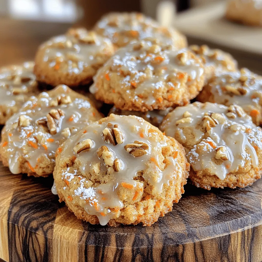 Maple Glazed Carrot Cake Cookies Flavorful Delight