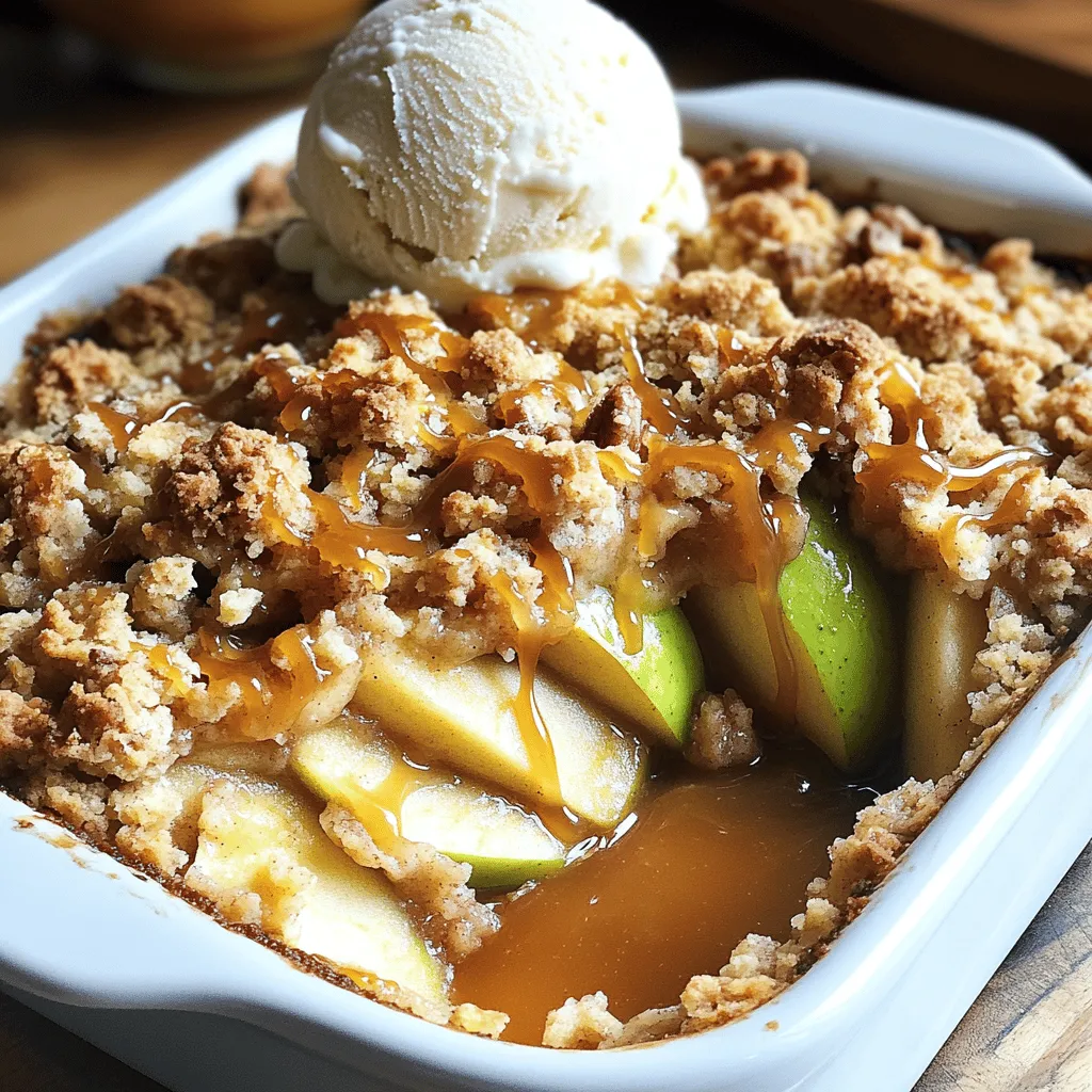 Apple Crisp with Crumble Topping Simple and Delicious
