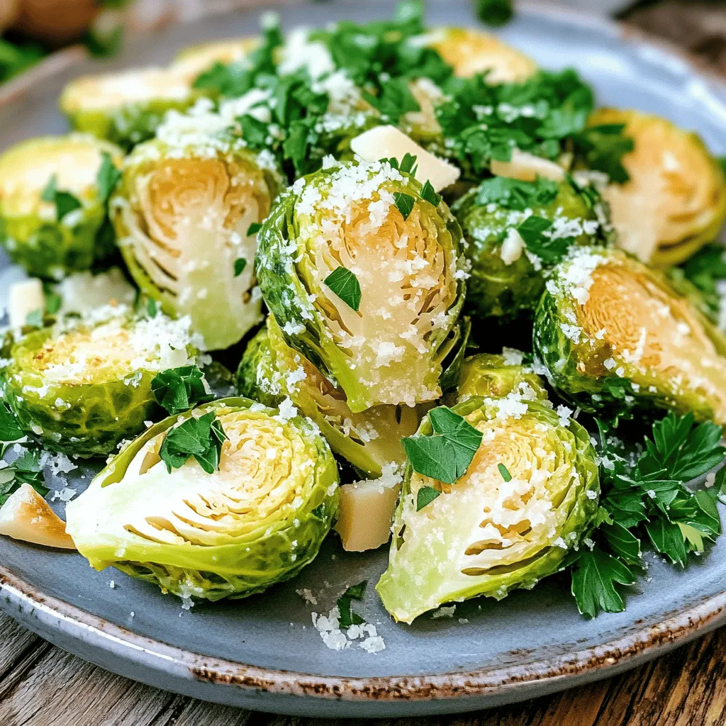 Air Fryer Garlic Parmesan Brussels Sprouts Delight