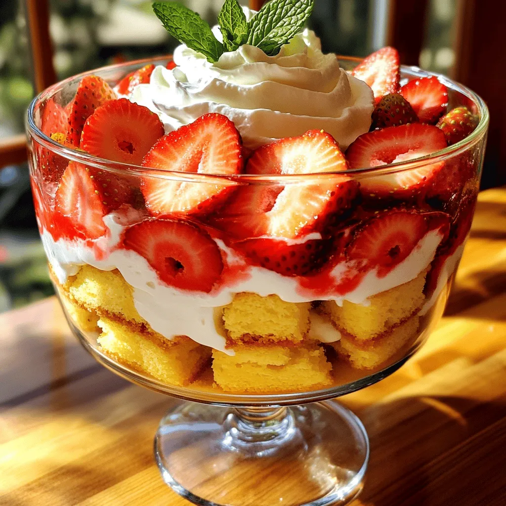 Strawberry Shortcake Trifle Delightful Layered Treat
