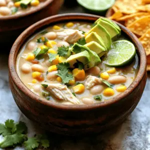 - 1 pound boneless, skinless chicken breasts, diced - 1 can (15 oz) white beans, drained and rinsed - 1 can (10 oz) diced green chilies - 1 medium onion, chopped - 3 cloves garlic, minced - 1 teaspoon ground cumin - 1 teaspoon chili powder - ½ teaspoon smoked paprika - 4 cups chicken broth - 1 cup heavy cream - 1 cup corn kernels - Salt and pepper to taste - 2 tablespoons olive oil - Optional toppings: chopped cilantro, avocado slices, lime wedges, shredded cheese The key to a great One-Pot Creamy White Chicken Chili lies in its ingredients. Start with chicken, the star of this dish. It adds protein and richness. I prefer boneless, skinless chicken breasts for their mild flavor and quick cooking time. Next, add white beans like cannellini or great northern. They bring creaminess and help thicken the chili. Diced green chilies add a mild kick and depth. Don't forget the onion and garlic; they build a flavorful base. Spices are essential. Ground cumin and chili powder offer warm notes. A hint of smoked paprika gives a subtle smoky flavor. For the broth, use chicken broth for a rich taste, and then stir in heavy cream for that creamy texture. Finally, include corn for sweetness and added texture. To finish off, consider optional toppings. Chopped cilantro adds freshness. Avocado slices bring creaminess, while a squeeze of lime juice adds brightness. A sprinkle of shredded cheese ties it all together. These ingredients work in harmony to create a comforting and delicious meal. 1. Start by heating olive oil in a large pot over medium heat. 2. Add the chopped onion. Sauté it for about 3-4 minutes. Wait until it turns translucent. 3. Next, stir in the minced garlic. Cook for an additional minute until you smell its aroma. 4. Now, add your diced chicken breasts to the pot. Cook them until they are no longer pink, which takes about 5-7 minutes. 5. Sprinkle in ground cumin, chili powder, and smoked paprika. Stir well to coat the chicken in spices. 6. Pour in the chicken broth and bring the mixture to a boil. 7. Once it boils, reduce the heat to low. Add the white beans, diced green chilies, and corn. 8. Let it simmer for about 15-20 minutes. This allows the flavors to meld together. 1. Stir in the heavy cream and let it simmer for an additional 5 minutes. 2. Season with salt and pepper to taste. 3. Remove from heat and check the seasoning. Adjust if needed. By following these steps, you will create a creamy, rich chili that warms the soul. Enjoy it with your favorite toppings! To ensure your chicken is thoroughly cooked, use a meat thermometer. Chicken should reach 165°F (75°C) for safety. When you add the chicken to the pot, cook it until it turns white and no longer pink. This usually takes about 5 to 7 minutes. Seasoning is key in this dish. Start with the spices: ground cumin, chili powder, and smoked paprika. These add depth and warmth to your chili. Taste as you go. Adjust with salt and pepper to make the flavors pop. For an ideal presentation, serve the chili in bowls. Garnish with chopped cilantro and avocado slices on top. A squeeze of lime adds brightness to each bite. Don’t forget to sprinkle shredded cheese for a creamy touch. Pair your chili with tortilla chips for a crunchy contrast. They also make a great dip! If you want more heat, try adding sliced jalapeños or a dash of hot sauce as optional toppings. These little extras can elevate your meal and make it even more fun. {{image_2}} You can easily make this dish vegetarian or vegan. Replace the chicken with diced tofu or tempeh. Use vegetable broth instead of chicken broth. This gives you the same creamy texture without meat. Try different beans for a fun twist. Black beans, pinto beans, or kidney beans all work well. They add unique flavors and textures. You can mix and match your favorite beans to keep it interesting! Spices are key to making this chili stand out. Add a pinch of cayenne pepper for heat. You can also try adding oregano or coriander for more depth. Experiment with your favorite spices to find what you love. You can boost the veggie count, too. Chopped bell peppers or zucchini add color and nutrition. Toss in some spinach or kale for extra greens. These additions make your chili even heartier and more satisfying. If you like it spicy, add jalapeños or serrano peppers. You can either chop them and cook with the onions, or add them fresh as a topping. Adjust the heat level to your taste. To keep your One-Pot Creamy White Chicken Chili fresh, let it cool first. Once cooled, scoop it into an airtight container. Seal it well to avoid spills. You can refrigerate the chili for up to four days. If you want to save it longer, freeze it. Use freezer-safe bags or containers. Leave some space for expansion as it freezes. When you’re ready to eat, thaw frozen chili in the fridge overnight. To reheat, pour the chili into a pot on the stove. Heat it over medium until warm. Stir it often to avoid sticking. You can also use a microwave. Place it in a bowl and cover it. Heat in short bursts, stirring in between, until hot. Refrigerated One-Pot Creamy White Chicken Chili lasts for about four days. If you freeze it, it can keep for up to three months. For the best taste, eat it within two months. Always check for off smells or changes in color before eating. Can I use frozen chicken in this recipe? Yes, you can use frozen chicken. Just make sure to cook it a bit longer. Start by adding the frozen chicken straight to the pot. Cook until it reaches an internal temperature of 165°F. This method works well, and it saves time! How can I thicken my chili? To thicken your chili, you have a few options. You can add more beans or use a potato masher to break some beans down. Another option is to let it simmer longer. The liquid will reduce, making the chili thicker. You can also use a cornstarch slurry. Mix 1 tablespoon of cornstarch with 2 tablespoons of cold water, then stir it in. What can I serve with white chicken chili? White chicken chili pairs well with many sides. Consider serving it with tortilla chips for a crunchy contrast. You can also serve it with cornbread or a fresh salad. Add some toppings like chopped cilantro, avocado, or cheese for extra flavor. These options will make your meal even more enjoyable! This blog post covered the simple steps to make a creamy white chicken chili. We explored key ingredients like chicken and spices, plus tips for cooking and serving. Remember to customize your dish with your favorite toppings or spice level. Making this chili is easy and fun. You can adjust it to fit your taste. Enjoy cooking and sharing this dish with others. Your next meal can be warm and delicious!