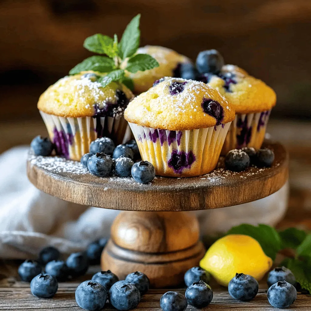 Blueberry Lemon Yogurt Muffins Fresh and Flavorful