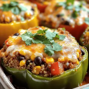 - 4 large bell peppers (any color), diced - 1 lb ground turkey or beef - 1 cup quinoa or rice, cooked - 1 can (15 oz) black beans, drained and rinsed - 1 cup corn kernels (fresh or frozen) - 1 can (15 oz) diced tomatoes with green chilies - 1 teaspoon cumin - 1 teaspoon smoked paprika - 1 teaspoon garlic powder - Salt and pepper to taste - 1 ½ cups shredded cheese (cheddar or Mexican blend) In this dish, bell peppers serve as the star. You can choose any color you like. Green, red, and yellow all add unique flavors. The ground turkey or beef gives a hearty base. I often go for ground turkey for a lighter touch. Quinoa or rice adds a nice texture and makes it filling. Black beans offer protein and fiber, while corn brings a hint of sweetness. Diced tomatoes with green chilies add zest and richness. The seasonings are key. Cumin gives a warm, earthy flavor. Smoked paprika adds depth and a smoky note. Garlic powder enhances the overall taste. Don't forget to season with salt and pepper to bring everything together. Finally, the shredded cheese on top melts beautifully, making it irresistible. - Fresh cilantro or parsley - Additional cheese I love adding fresh herbs as garnishes. They brighten the dish and add freshness. You can sprinkle some cilantro or parsley right before serving. If you're a cheese lover, consider adding more cheese on top after baking. - Calories per serving: Approximately 350 - Protein content: 25 grams - Fiber content: 8 grams - Other nutritional benefits: High in vitamins A and C from bell peppers, and packed with healthy carbs and protein. This casserole is not just tasty; it’s also healthy. Each serving has about 350 calories, making it a great option for a balanced meal. The protein helps keep you full, while the fiber aids digestion. Plus, the bell peppers add vitamins that support your immune system. Enjoy this dish knowing it's as good for you as it is delicious! - Preheat the oven: Set your oven to 375°F (190°C). This helps the casserole cook evenly. - Prepare the bell peppers: Dice 4 large bell peppers. Any color works great. - Browning the meat: In a large skillet, cook 1 lb of ground turkey or beef over medium heat. Break it apart with a spatula. Cook it until it is browned and no longer pink. Drain any fat. - Sautéing the vegetables: Add the diced bell peppers to the skillet. Sauté them for about 5 minutes. You want them to soften but not lose all their crunch. - Mixing in grains and beans: Stir in 1 cup of cooked quinoa or rice, 1 can of drained black beans, and 1 cup of corn. Then add 1 can of diced tomatoes with green chilies. Season with 1 teaspoon each of cumin, smoked paprika, garlic powder, and salt and pepper to taste. Mix everything well until heated through. - Transfer to casserole dish: Pour the mixture into a large casserole dish. Spread it out evenly. - Topping with cheese: Sprinkle 1 ½ cups of shredded cheese over the top. Cheddar or a Mexican blend works well. - Covering and baking: Cover the dish with aluminum foil. Bake in the preheated oven for 25 minutes. - Uncovering and browning the cheese: After 25 minutes, remove the foil. Bake for another 10-15 minutes until the cheese is bubbly and golden brown. - Cooling before serving: Let the casserole cool for a few minutes. This makes it easier to serve. Garnish with fresh cilantro or parsley for a nice touch. To make the flavors pop, adjust your spices. I love adding cumin and smoked paprika for depth. These spices give a warm, rich taste that makes the dish special. You can also add a pinch of chili powder for a kick. If you want more heat, try using jalapeños or serrano peppers. Diced fresh peppers can really boost flavor. Make sure the ground meat is fully cooked. This step is key to food safety. Brown it well before adding other ingredients. If you use turkey, cook it until it’s no longer pink. Avoiding excess moisture is also important. Too much liquid can make the casserole soggy. Drain beans and use canned tomatoes with less liquid to help. Presentation matters when serving. I like to serve it right from the casserole dish. This keeps it warm and inviting. Pair it with a fresh side salad for color. For added appeal, sprinkle extra cheese and fresh herbs on top. It makes the dish look vibrant and tasty. Fresh cilantro or parsley adds a nice touch. Enjoy the beautiful colors and flavors! {{image_2}} You can change proteins in the recipe easily. Use chicken or tofu instead of ground turkey or beef. Chicken adds a lighter taste. Tofu gives a nice plant-based option. For grains, consider barley or couscous. Both have unique flavors and textures. Barley is chewy, while couscous cooks fast. This dish can fit many diets. For vegetarian or vegan options, skip the meat and use extra beans. You can add more veggies like zucchini or mushrooms. For a low-carb choice, swap grains for cauliflower rice. It keeps the dish light and tasty. Feel free to get creative with vegetables. Try adding spinach, carrots, or even broccoli. Each veggie brings its own flavor. You can also switch up the cheese. Use mozzarella for a mild taste or pepper jack for some heat. Mixing cheeses can create a fun flavor profile. To store leftovers, let the casserole cool first. Then, place it in an airtight container. This keeps it fresh and tasty. I recommend using glass or plastic containers with tight lids. They work best for storage and reheating. You can freeze the casserole too. Just make sure it cools completely. Then, wrap it tightly in plastic wrap and place it in a freezer-safe container. When you want to eat it, thaw it in the fridge overnight. To reheat, bake it at 350°F for about 30 minutes or until hot. In the fridge, the casserole lasts about 3 to 4 days. Make sure to check for signs of spoilage. If you see mold or it smells off, throw it away. Keeping track of how long it has been in the fridge helps ensure your meal is safe and delicious. Yes, you can make this casserole ahead of time. Just follow these tips: - Prepare the filling and let it cool. - Store it in an airtight container in the fridge for up to two days. - When ready, assemble the casserole and bake as directed. - You can also freeze it for up to three months. Just thaw it overnight in the fridge before baking. Absolutely! You can use several grains instead of quinoa: - Brown rice works well and adds a nutty taste. - Couscous cooks quickly and adds a nice texture. - Barley provides a chewy bite and is very hearty. These grains will keep the dish delicious and filling. If you love heat, try these suggestions: - Add diced jalapeños to the filling for a fresh kick. - Use spicy diced tomatoes instead of regular ones. - Sprinkle red pepper flakes on top before baking. - You can also serve with hot sauce for an extra boost. Yes, you can easily make a vegetarian version. Here’s how: - Replace the ground turkey or beef with extra beans or lentils. - Use vegetable broth instead of meat broth if needed. - Ensure your cheese is vegetarian, or use a vegan cheese alternative. These swaps keep the flavor while making it meat-free. This blog post shared a simple and delicious stuffed bell pepper casserole recipe. We covered the key ingredients, from bell peppers to black beans, and provided step-by-step cooking instructions. I shared tips to boost flavor and suggested ingredient swaps for different diets. Remember, you can store leftovers or freeze the casserole for later use. Enjoy creating your own twist on this dish. With all the options, make it your own and savor every bite!