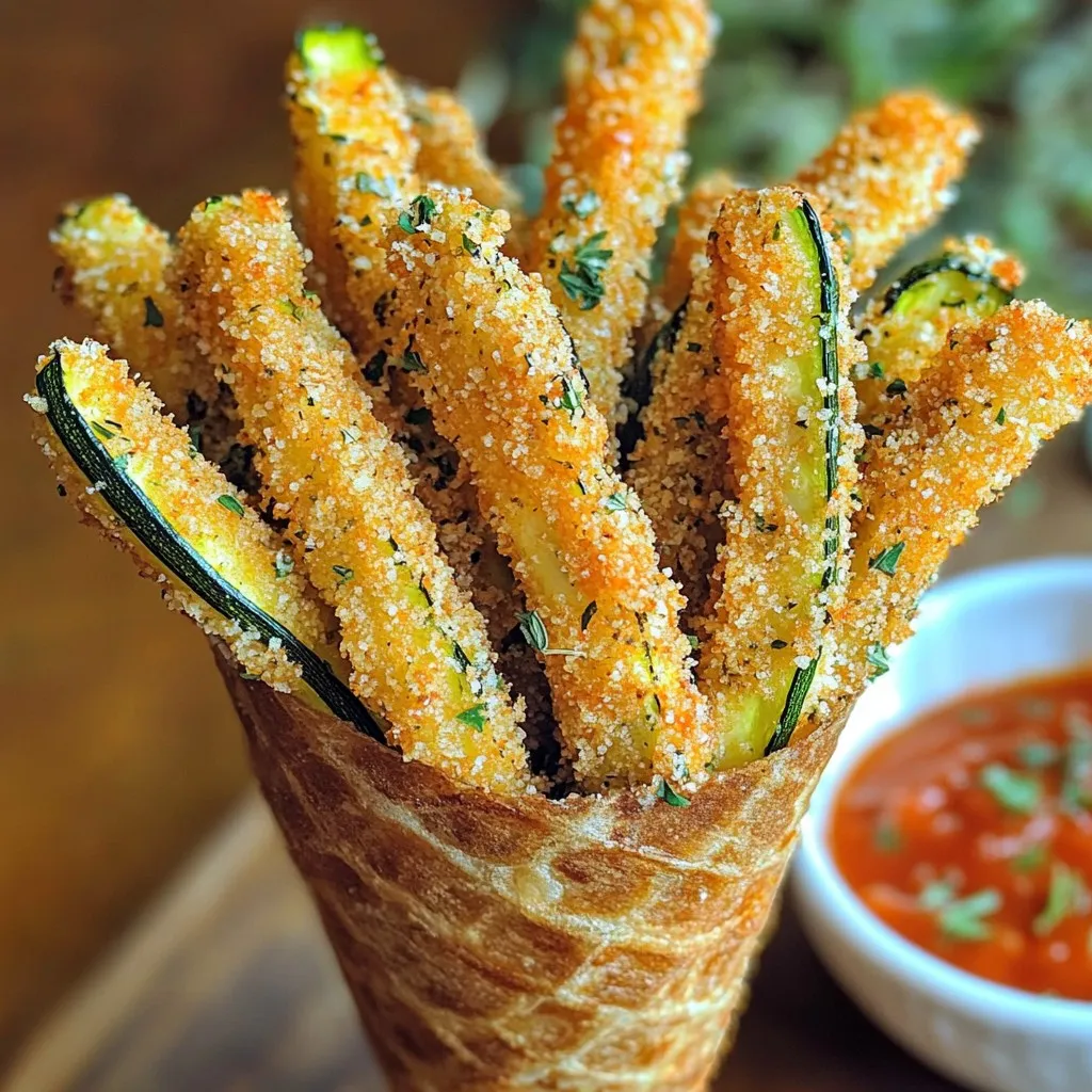 Crispy Parmesan Zucchini Fries Easy Homemade Snack
