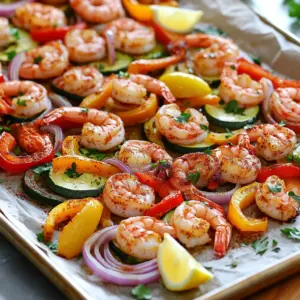 - Shrimp and Vegetables - 1 lb large shrimp, peeled and deveined - 1 red bell pepper, sliced - 1 yellow bell pepper, sliced - 1 medium zucchini, sliced - 1 small red onion, sliced - Seasonings and Oils - 3 tablespoons olive oil - 2 tablespoons Cajun seasoning (store-bought or homemade) - 1 teaspoon garlic powder - 1 teaspoon smoked paprika - Salt and pepper to taste - Garnish - Fresh parsley, chopped The key to this dish is a mix of fresh shrimp and colorful veggies. The bell peppers add sweetness and crunch, while zucchini brings a nice soft texture. I love using large shrimp because they hold up well in the oven. The spices and oils blend together to give the shrimp and veggies a bold flavor. I always recommend using fresh ingredients. They enhance the taste of your meal and make it look great. Olive oil helps the spices stick and adds richness. The Cajun seasoning gives that signature kick, while garlic powder and smoked paprika deepen the flavor. Don’t forget the garnish! Fresh parsley adds a bright touch and freshness to the dish. You can also add lemon wedges for a zesty twist. This recipe is not just easy; it’s full of vibrant flavors that everyone will enjoy. Cleaning and Preparing Shrimp To start, wash your shrimp under cool water. Remove the shells and tails if you haven't done this yet. Make sure to devein the shrimp. This means taking out the dark line along the back. This step keeps the shrimp clean and tasty. Preparing the Vegetables Next, wash the bell peppers, zucchini, and red onion. Slice the red and yellow bell peppers into strips. Cut the zucchini into rounds. Finally, slice the red onion into thin pieces. Make sure all pieces are similar in size. This helps them cook evenly. Combining Ingredients in a Mixing Bowl Take a large mixing bowl. Add the cleaned shrimp and all the sliced vegetables. You want everything to fit in the bowl without spilling. Ensuring Even Coating with Spices Drizzle the olive oil over your shrimp and veggies. Then, sprinkle Cajun seasoning, garlic powder, smoked paprika, salt, and pepper. Now, use a large spoon to toss everything together. Mix until the shrimp and veggies look well-coated. Preheating the Oven Before you bake, preheat your oven to 400°F (200°C). This step is important for even cooking. Arranging on a Sheet Pan Line a large sheet pan with parchment paper. This makes cleanup easier. Spread the shrimp and veggies in a single layer on the pan. Avoid stacking them to ensure they cook well. Baking Time and Temperature Now, place the sheet pan in the hot oven. Bake for 15 to 20 minutes. The shrimp should turn pink and be fully cooked. The veggies should be tender but not mushy. Keep an eye on them as they bake. Enjoy the aroma filling your kitchen! To make your own Cajun seasoning, mix these spices: - 2 teaspoons paprika - 1 teaspoon onion powder - 1 teaspoon garlic powder - 1 teaspoon dried oregano - 1 teaspoon thyme - 1 teaspoon cayenne pepper (or less for mild) - Salt and pepper to taste Adjusting the spice level is easy. Start with less cayenne pepper if you prefer milder heat. Taste as you mix to find your perfect blend. To avoid overcooked shrimp, watch the cooking time. Shrimp cook fast. Look for them to turn pink and curl slightly. This signals they are ready. For veggies, aim for tender yet crisp pieces. Cut bell peppers and zucchini into equal sizes. This ensures they cook evenly. If you like a bit of crunch, check them a few minutes early. Serve the Cajun shrimp and veggies on a large platter. Garnish with fresh parsley and lemon wedges for a bright touch. Pair it with rice or quinoa for a complete meal. These sides soak up the flavors well. You can also add a fresh salad for a nice contrast. {{image_2}} You can swap shrimp for chicken or tofu. Chicken thighs or breasts work great. Cut them into bite-sized pieces and cook them the same way as shrimp. Tofu is also a tasty option. Use firm tofu and press it to remove extra water. Then, cut it into cubes. Both options will soak up the Cajun flavors well. Feel free to change the veggies based on what’s in season. In spring, try adding asparagus or snap peas. In summer, zucchini is perfect, but consider corn or cherry tomatoes too. Fall brings great choices like butternut squash or Brussels sprouts. Winter can include root veggies like carrots or parsnips. Mix and match for a fresh taste. Want more heat? Add a pinch of cayenne pepper or red pepper flakes. You can also use a spicy Cajun seasoning for an extra kick. If you prefer milder flavors, reduce the amount of seasoning. Adding fresh herbs like cilantro or basil can also enhance the dish without heat. Customize it to your taste for maximum enjoyment! - Best Practices for Refrigeration After your meal, let the dish cool down. Place leftovers in the fridge within two hours. Store shrimp and veggies in an airtight container. This helps keep them fresh for up to three days. - Container Recommendations Use glass or plastic containers with tight lids. These materials work best for keeping food fresh. Label your containers with the date. This helps you know when to eat them. - Keeping Shrimp and Veggies Fresh When reheating, do it gently. High heat can make shrimp tough. Aim for a medium heat to keep the shrimp tender and veggies crispy. - Methods for Reheating You can reheat in a microwave or on the stovetop. For the microwave, heat in 30-second bursts. Stir in between to avoid hot spots. On the stovetop, use a non-stick pan. Add a little olive oil and heat until warm. - Preparing in Advance for Busy Weekdays You can cut the veggies and season the shrimp a day before. Store them in separate containers in the fridge. This saves time when you are ready to cook. - Freezing Options for Long-Term Storage If you want to save more, freeze the shrimp and veggies before cooking. Place them in freezer bags, remove air, and seal. They can last up to three months. When ready, thaw overnight in the fridge before cooking. You can tell shrimp are cooked by looking at their color and shape. When raw, shrimp are gray. When cooked, they turn bright pink. They also curl into a C shape. If they are tight and curled into an O shape, they are overcooked. To cook shrimp perfectly, aim for 15 to 20 minutes in the oven. Check them at the 15-minute mark. If they are pink and firm, they are ready. Yes, you can use frozen shrimp. Just make sure to thaw them before using. Thaw shrimp overnight in the fridge for best results. If you’re short on time, place them in a bowl of cold water for about 15-20 minutes. Once thawed, pat them dry with a paper towel. This helps the spices stick better when you mix them. Several side dishes pair well with Sheet Pan Cajun Shrimp and veggies. Consider these options: - Steamed rice - Quinoa - Garlic bread - Coleslaw - Mixed green salad These sides add flavor and help balance the meal. Enjoy your delicious Cajun shrimp with your favorite sides for a tasty feast! We've covered the key steps to make delicious sheet pan Cajun shrimp and veggies. You learned about the ingredients, how to prep, season, and bake them perfectly. Remember, adjust spice levels and try different proteins or veggies for variety. Store leftovers properly for future meals. Enjoy making this dish and impress your friends with your cooking skills. Simplicity and flavor come together in this recipe, making it a fun meal for busy days. Keep experimenting, and let the kitchen be your playground!