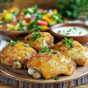 - 4 boneless, skinless chicken thighs - 1/4 cup Dijon mustard - 1/4 cup honey - 1 teaspoon garlic powder - 1 teaspoon onion powder - 1 teaspoon paprika - 1/2 teaspoon black pepper - 1/2 teaspoon salt - 1 cup breadcrumbs (preferably panko) - Cooking spray or olive oil for spraying To make crispy honey mustard chicken, gather these ingredients. First, you need chicken thighs, which stay juicy and tender. Then, grab Dijon mustard and honey for that sweet and tangy flavor. Next, use garlic powder, onion powder, paprika, black pepper, and salt for seasoning. These spices add depth and richness to the dish. Panko breadcrumbs give the chicken its crispy coating. Finally, have some cooking spray or olive oil ready to keep the chicken from sticking. Each ingredient plays a key role. The chicken provides the base, while the mustard and honey create a delicious marinade. The spices enhance the flavor, and the breadcrumbs deliver the crunch. With this mix, you can prepare a dish that shines on any dinner table. Start by gathering your ingredients. In a bowl, combine: - 1/4 cup Dijon mustard - 1/4 cup honey - 1 teaspoon garlic powder - 1 teaspoon onion powder - 1 teaspoon paprika - 1/2 teaspoon black pepper - 1/2 teaspoon salt Whisk these together until smooth. This mix will create a sweet and tangy flavor. Take 4 boneless, skinless chicken thighs and coat them in the marinade. Make sure each piece is covered well. Cover the bowl and place it in the fridge. Let it chill for at least 30 minutes. This step allows the chicken to soak up all the tasty flavors. Preheat your air fryer to 380°F (190°C). This usually takes about 5 minutes. Once ready, take the chicken out of the fridge. Dredge each piece in 1 cup of breadcrumbs. Press them down gently so they stick well. Lightly spray your air fryer basket with cooking spray or brush it with olive oil. This helps prevent sticking. Place the chicken thighs in a single layer. Don’t overcrowd them. Cook for 15-18 minutes. Flip the chicken halfway through cooking. To check if the chicken is done, use a meat thermometer. The internal temperature should reach 165°F (74°C). When it’s golden brown and crispy, it’s ready to serve. Let the chicken rest for a few minutes before enjoying. - Use panko breadcrumbs for a crunchier texture. - Ensure chicken is evenly coated for the best results. To get that perfect crispy bite, panko breadcrumbs work wonders. They create a light, airy crunch. Regular breadcrumbs can make the chicken feel heavy. So, choose panko for that extra crisp. When you dip the chicken in the marinade, make sure each piece is fully coated. This helps the breadcrumbs stick well, leading to a delightful crunch. - Adjust your air fryer temperature and cooking time based on the model. Every air fryer is a bit different. I recommend cooking at 380°F (190°C). Most air fryers will work well at this temp. Start with 15 minutes, then flip the chicken halfway. Some models might need a bit more time. Always check that the chicken reaches 165°F (74°C) to ensure it’s safe to eat. - Pair with sides and sauces to enhance your meal. For a great presentation, serve the chicken on a large platter. Garnish with fresh parsley for a pop of color. You can also make a dipping sauce from the leftover marinade. A bright salad on the side adds freshness. Think mixed greens, cherry tomatoes, and a light vinaigrette. This combination makes for a delicious and inviting plate! {{image_2}} You can change the taste of your honey mustard sauce. Try using different mustards. Whole grain mustard adds a nice crunch. Yellow mustard gives a classic flavor. Both options work great. Sweeteners also change the flavor. Instead of honey, use maple syrup. Agave syrup is another good choice. These options make it sweeter or less sweet. You can swap out chicken thighs for other cuts. Chicken breasts are leaner and cook faster. Chicken tenders are also great if you want smaller pieces. If you want plant-based options, try tofu or tempeh. These proteins soak up the sauce well. You’ll get a tasty dish without meat. Just remember to adjust cooking times based on the protein you choose. To keep your crispy honey mustard chicken fresh, store it right. Place the chicken in an airtight container. Refrigerate it within two hours of cooking. Leftovers will stay good for up to three days. If you want to keep it longer, consider freezing. To reheat your chicken while keeping it crispy, use the air fryer again. Preheat it to 350°F (175°C). Heat the chicken for about 5-7 minutes. This method helps revive the crunch. You can also use an oven at the same temperature for about 10 minutes. Just avoid the microwave, as it makes the chicken soggy. If you freeze the chicken, wrap each piece tightly in plastic wrap. Then, place them in a freezer-safe bag. This helps to prevent freezer burn. The chicken can stay frozen for up to three months. When ready to eat, thaw it overnight in the fridge. Reheat in the air fryer or oven as mentioned above. This way, you keep the flavor and texture intact. Yes, you can! If you don’t have an air fryer, you can bake or pan-fry the chicken. - Oven Baking: Preheat your oven to 400°F (200°C). Place the marinated chicken on a baking sheet lined with parchment paper. Bake for about 25-30 minutes until golden and crispy. - Stovetop Cooking: Heat some oil in a pan over medium heat. Cook the chicken for about 6-7 minutes on each side, or until it’s cooked through and crispy. The best way to check if chicken is done is by using a meat thermometer. - Internal Temperature: Insert the thermometer into the thickest part of the chicken. It should read 165°F (74°C) to be safe to eat. - Visual Cues: The juices should run clear, and the meat should no longer be pink. There are many tasty sides that go well with honey mustard chicken. Here are a few ideas: - Salads: A fresh green salad with mixed greens, cherry tomatoes, and a light vinaigrette. - Vegetables: Roasted or steamed broccoli, green beans, or carrots add color and nutrition. - Grains: Serve with rice, quinoa, or couscous for a complete meal. This article showed you how to make crispy honey mustard chicken using simple steps. We explored key ingredients, marinating, and cooking. I shared tips for perfect crispiness and variations to try. Now, you can enjoy this dish with your favorite sides, knowing you have a reliable and tasty recipe. Experiment with flavors and enjoy a delicious meal that everyone will love. Enjoy your cooking!