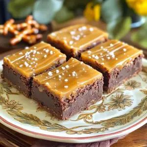 To create the Salted Caramel Pretzel Brownie Bars, gather these ingredients: - 1 cup unsalted butter - 2 cups granulated sugar - 1 cup brown sugar, packed - 4 large eggs - 1 teaspoon vanilla extract - 1 cup all-purpose flour - 1 cup unsweetened cocoa powder - 1 teaspoon baking powder - 1/2 teaspoon salt - 1 cup pretzel sticks, crushed - 1 cup semi-sweet chocolate chips - 1 cup caramel sauce (store-bought or homemade) - Flaky sea salt for garnish Each ingredient plays a key role in making these bars special. The unsalted butter gives a rich flavor, while both sugars add sweetness and depth. Eggs bind the mixture, making it moist and fluffy. Vanilla extract enhances the overall taste, adding warmth. The flour and cocoa powder create the brownie base, providing both structure and a rich chocolate flavor. Baking powder helps the bars rise. Salt balances the sweetness of the caramel and chocolate. Crushed pretzels add a delightful crunch and salty bite. Semi-sweet chocolate chips offer gooey pockets of chocolate in every bite. The caramel sauce creates a sweet, sticky layer that makes these bars irresistible. Finally, a sprinkle of flaky sea salt on top enhances the flavors, making each bar a true treat. First, heat your oven to 350°F (175°C). This helps the brownies bake evenly. Next, grease a 9x13 inch baking pan. You can also use parchment paper. This makes it easy to lift the brownies out later. In a medium saucepan, melt 1 cup of unsalted butter over low heat. Once it's melted, take it off the heat. Stir in 2 cups of granulated sugar and 1 cup of packed brown sugar. Mix until smooth and let it cool a bit. When the butter-sugar mix is not too hot, add 4 large eggs. Whisk them in one at a time. Then, pour in 1 teaspoon of vanilla extract. Keep mixing until everything is well blended. In a separate bowl, sift together 1 cup of all-purpose flour, 1 cup of unsweetened cocoa powder, 1 teaspoon of baking powder, and 1/2 teaspoon of salt. Slowly add this dry mix to the wet mix. Stir gently, but don’t overmix. Just combine until you see no dry flour. Now, gently fold in 1 cup of semi-sweet chocolate chips and 1 cup of crushed pretzel sticks into the batter. This adds texture and flavor to your brownies. Pour the brownie batter into the prepared pan. Spread it evenly with a spatula. Bake for 25-30 minutes. Check with a toothpick. It should come out with a few moist crumbs. When the brownies are done, take them out of the oven. Immediately drizzle 1 cup of caramel sauce on top. Use a spatula to spread it if needed. Let it sit for about 10 minutes. Allow the brownies to cool to room temperature. Then, place them in the fridge for at least 1 hour. This helps the caramel set. Once cooled, lift the brownies out using the parchment paper. Cut them into bars. Before you serve, sprinkle a pinch of flaky sea salt over the top. This adds a yummy contrast to the sweet caramel. Enjoy your delicious bars! To get the best brownie texture, use the right pan size. A 9x13 inch pan works well. It helps the brownies bake evenly. You want a soft center and a slight crust on top. Bake them until a toothpick shows moist crumbs, not wet batter. Mixing too much can ruin your brownies. After adding dry ingredients, stir gently. Just combine until you see no flour. This keeps them soft and fudgy. Overmixing adds air and makes the brownies cakey, which we want to avoid. Warm caramel sauce spreads better. If it’s too thick, heat it slightly in the microwave. Drizzle it quickly over the brownies after baking. Use a spatula to spread it evenly if needed. This creates a beautiful, gooey layer. Serve these bars on a nice platter. Drizzle extra caramel on top for a special touch. Add whole pretzels for crunch and fun. Pair with a scoop of vanilla ice cream for a treat. Everyone will love these salty-sweet bites! {{image_2}} Adding nuts to your brownie bars can boost flavor and texture. Pecans or walnuts add a nice crunch. Chop them coarsely and fold them into the batter along with the pretzels and chocolate chips. Use about 1 cup of chopped nuts for a rich taste. Nuts also bring healthy fats, making your bars even better. You can switch up the chocolate for different tastes. Dark chocolate gives a deep, rich flavor. Milk chocolate offers a sweeter and creamier option. Feel free to mix them as well! Using a blend of semi-sweet and dark chocolate chips can create a complex taste. Try using about 1 cup of any type you choose. Caramel is key in these bars. Using salted caramel adds an extra layer of flavor. If you want something different, try chocolate caramel. This will give a richer, sweeter experience. You can make your caramel sauce or use store-bought for quick prep. Aim for 1 cup, just like the original recipe. To keep your salted caramel pretzel brownie bars fresh, place them in an airtight container. Layer parchment paper between the bars to prevent sticking. They will stay good for about five days at room temperature. You can also store them in the fridge for up to a week. Just remember to let them sit out for a bit before serving. If you want to freeze these bars, first cut them into squares. Wrap each piece in plastic wrap, then place them in a freezer-safe bag. They can freeze well for up to three months. When you are ready to eat, simply take out the desired amount and let them thaw overnight in the fridge. To enjoy your brownie bars warm, preheat the oven to 350°F (175°C). Place the bars on a baking sheet and heat for about 10 minutes. You can also use the microwave. Just heat each bar for 10 to 15 seconds. This will make the chocolate chips melt slightly and the caramel gooey again. Enjoy! Yes, you can make these brownie bars gluten-free. Use a gluten-free flour blend instead of regular flour. Many blends work well in baking. Just ensure it has a good texture and taste. To prevent sticking, grease your baking pan with butter or cooking spray. You can also line it with parchment paper. This makes it easy to lift the brownies out after baking. If you don't have pretzels, use crushed graham crackers or crushed cookies. These will add sweetness and crunch. You can also skip them and use just chocolate chips for a simpler bar. Absolutely! Homemade caramel sauce will work great in this recipe. Just ensure it is thick enough to drizzle. The taste will be richer and more personal, which is always a plus. These brownie bars last up to a week when stored in an airtight container. Keep them in the fridge for best results. If you freeze them, they can last for up to three months. We covered a lot about making delicious brownie bars. We looked at the key ingredients, how to mix them, and the baking steps. Adding tips and variations helps you customize these treats. Storing and reheating keep them fresh for longer. These brownies blend sweet, salty, and rich flavors. You can make them your own by adding nuts or trying different chocolates. Enjoy every bite, and share these scrumptious bars with friends and family!