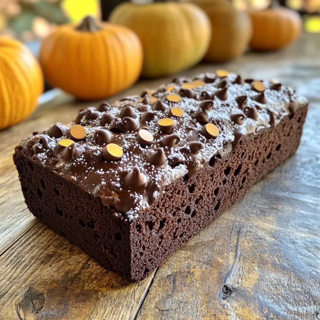 Bakery Style Chocolate Pumpkin Loaf Deliciously Rich