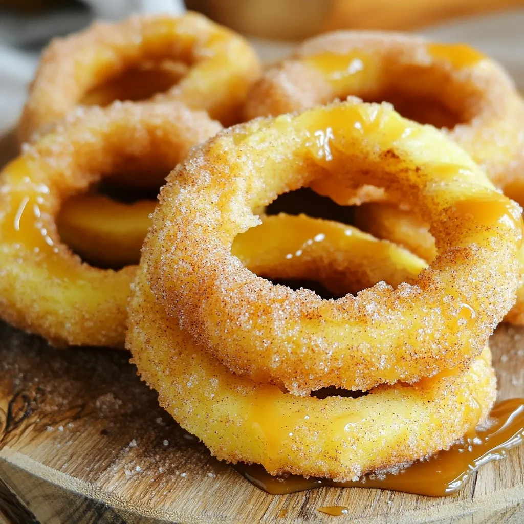 Air Fryer Cinnamon Sugar Apple Rings Delightful Treat