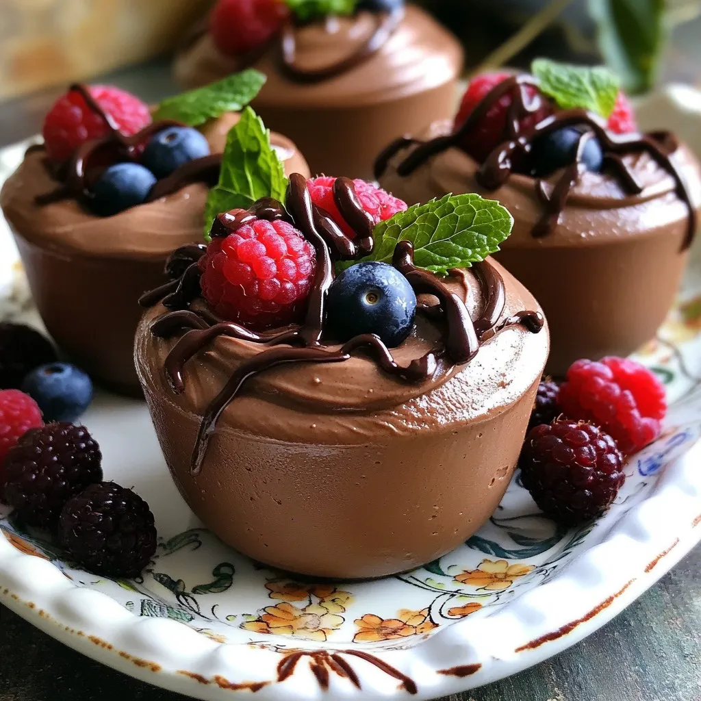 Cottage Cheese Chocolate Mousse Cups Delightfully Simple
