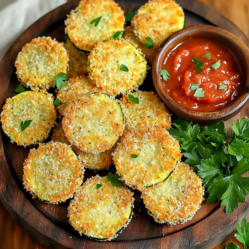 Air Fryer Garlic Breaded Zucchini Crispy Delight