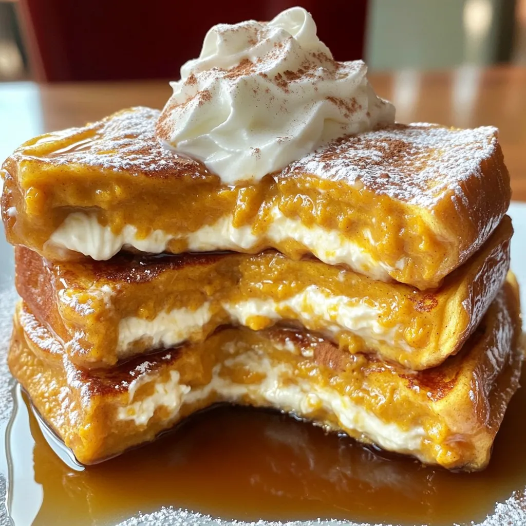 Pumpkin Spice Cream Cheese French Toast Delight