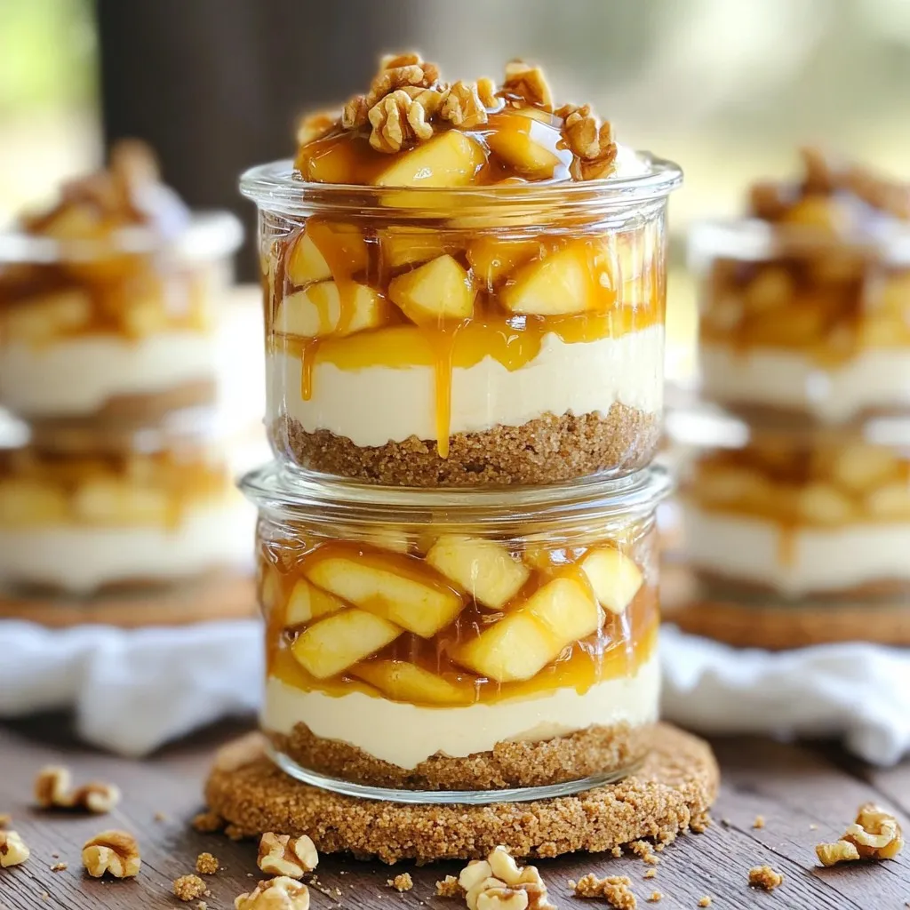 Caramel Apple Cheesecake Parfaits Easy Dessert Recipe
