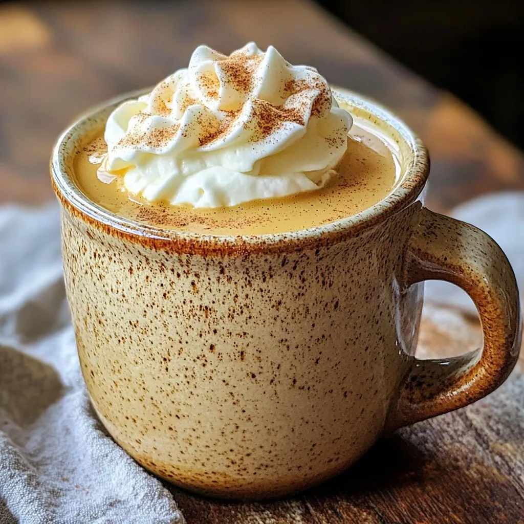 To make a spiced maple latte, you need a few key ingredients. Here’s what you will need: - 2 cups brewed coffee (hot or cold) - 1 cup milk (dairy or non-dairy, such as almond or oat) - 2 tablespoons pure maple syrup - 1/2 teaspoon ground cinnamon - 1/4 teaspoon ground nutmeg - 1/4 teaspoon vanilla extract - Pinch of salt - Whipped cream (for topping) - Additional ground cinnamon for garnish These ingredients blend to create a warm and cozy drink. The maple syrup adds sweetness, while the spices bring warmth and depth. You have options for the milk in your latte. You can use: - Whole milk - Almond milk - Oat milk - Soy milk Each type of milk adds a unique flavor and texture. Whole milk gives a rich taste, while almond and oat milk offer lighter options. Choose what you enjoy most! Garnishes can make your latte extra special. Consider adding: - Extra whipped cream - A sprinkle of cinnamon - A drizzle of maple syrup These toppings not only look great but also enhance the flavor. Feel free to get creative with your toppings! To start, grab a small saucepan. Pour in 1 cup of milk. You can use dairy or non-dairy milk like almond or oat. Add 2 tablespoons of pure maple syrup to the milk. Next, sprinkle in 1/2 teaspoon of ground cinnamon and 1/4 teaspoon of ground nutmeg. Then, add 1/4 teaspoon of vanilla extract. Finally, toss in a pinch of salt. Stir this mixture gently over medium heat. Keep stirring until it gets warm but not boiling. This will create a rich, spiced milk base for your latte. Once your spiced milk mixture is warm, it’s time to froth it. You can use a whisk or a milk frother for this step. If using a whisk, briskly whisk the milk mixture until it is creamy and slightly frothy. If you have a milk frother, simply place it in the warm milk and switch it on. Froth until it reaches your desired creaminess. This frothy milk will add a delightful texture to your latte. Now, grab your favorite coffee mug. Pour in 2 cups of brewed coffee, filling the mug about halfway. You can use hot or cold coffee, depending on your mood. Slowly pour the spiced milk mixture into the mug with the coffee. Stir gently to blend the flavors together. Top off your latte with a generous dollop of whipped cream. For the finishing touch, sprinkle a little ground cinnamon on top. Enjoy your homemade spiced maple latte! To get your milk frothy, heat it gently. You want it warm, not boiling. Use a whisk or a milk frother to whip air into the milk. This makes it creamy and light. A good froth helps mix flavors well. If you want extra froth, froth it longer. The key is to move the frother up and down. This creates bubbles and gives you that perfect latte texture. You can make this latte just how you like it. If you want it sweeter, add more maple syrup. Start with a small amount and taste as you go. For spice, add a pinch more cinnamon or nutmeg. Remember, you can always add but can't take away. Keep tasting until it’s just right for you. This way, you create a drink that's perfect for your taste buds. The coffee you choose matters. Use freshly ground beans for the best flavor. I suggest a medium roast for balance. It pairs well with the sweetness of the maple. Dark roasts can taste bitter, which might not work here. Try different blends to find your perfect match. Experiment until you find a coffee that makes your latte shine! {{image_2}} You can easily make a dairy-free Spiced Maple Latte. Just swap regular milk for a non-dairy option. Almond, oat, or coconut milk work great. Each type adds a unique twist. Almond milk gives a nutty flavor, while oat milk is creamy. Choose what you like best! Want to mix things up? You can add different flavors to your latte. Try pumpkin spice for a fall vibe. Just add half a teaspoon of pumpkin pie spice to the milk mixture. Or, if you love chocolate, stir in a tablespoon of cocoa powder. This will create a rich, chocolaty treat! Craving something cold? An iced version is refreshing. Start by brewing your coffee and letting it cool. Then, mix the spiced milk with ice. Pour the cold coffee over the ice and milk mix. Top it with whipped cream and a sprinkle of cinnamon. You’ll love this cool twist! If you have extra milk mixture, pour it into a clean jar. Seal it with a lid and store it in the fridge. It will keep well for up to three days. For the brewed coffee, store it in an airtight container. It should last for about four days in the fridge. Just remember to label your jars so you know what’s inside. You can prepare the spiced milk mixture in advance. Warm it gently before serving. This way, you save time on busy mornings. Brew your coffee fresh for the best flavor. If you plan to make many lattes, brew a larger batch. Just store it and reheat as needed. To reheat the spiced milk, pour it into a saucepan. Heat it over medium-low heat, stirring often. This helps avoid scorching. If you prefer, use a microwave-safe container. Heat in short bursts, stirring in between. This keeps the milk smooth and creamy. Always check the temperature before serving to avoid burns. Yes, you can use store-bought whipped cream. It saves time and tastes great. Just add a generous scoop on top of your latte. If you want a little extra flavor, look for vanilla or caramel whipped cream. They can add a nice twist to your drink. But, if you have a few minutes, I always recommend making your own. Homemade whipped cream is fresh and creamy. To make a vegan spiced maple latte, use non-dairy milk. Almond, oat, or soy milk works well. For whipped cream, choose a vegan version. There are many brands that make delicious vegan whipped cream. Make sure the maple syrup is pure; it is usually vegan-friendly. With these swaps, you will enjoy a rich and tasty drink without dairy. You can add many spices to your latte. Try adding ginger for a warm kick. Cardamom gives a unique flavor that pairs well with maple. Cloves can bring a holiday feel to your drink. Feel free to experiment! Just remember to start with a small amount. You can always add more if you like. Mixing spices can create fun new flavors. In this blog post, we explored the key ingredients for a spiced maple latte and how to make it. We discussed essential spices, milk options, and toppings to enhance flavor. I walked you through each step, from preparing the milk to frothing and combining with coffee. You learned tips for perfecting froth and customizing flavors. I also provided storage advice and answered common questions. Enjoy experimenting with this cozy drink, and make it your own!