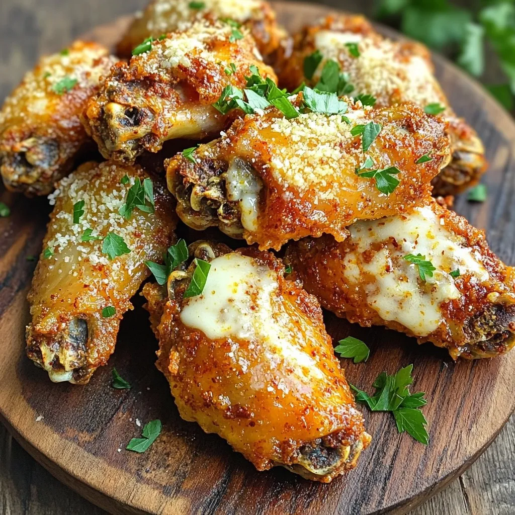 Air Fryer Garlic Parmesan Wings Crispy Flavor Boost