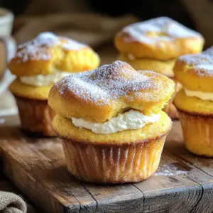 - 1 cup all-purpose flour - 1/2 teaspoon baking soda - 1 teaspoon baking powder - 1/2 teaspoon cinnamon - 1/4 teaspoon nutmeg - 1/4 teaspoon ginger - 1/4 teaspoon salt - 1/2 cup granulated sugar - 1/2 cup brown sugar - 1/4 cup vegetable oil - 1 cup canned pumpkin puree - 2 large eggs - 1 teaspoon vanilla extract - 1/2 cup cream cheese, softened - 1/3 cup powdered sugar - 1/2 teaspoon lemon juice I recommend measuring carefully. Use a dry measuring cup for flour and sugars. Spoon flour into the cup, then level it off with a knife. For liquid ingredients, use a clear measuring cup. This helps you see the measurement line clearly. For the cream cheese, let it sit at room temperature. It should be soft for easy mixing. You can make some swaps if needed. For all-purpose flour, try using whole wheat flour for more fiber. If you want a dairy-free option, use a plant-based cream cheese. You can also swap vegetable oil for melted coconut oil or applesauce. Both give a nice flavor and texture. Start by preheating your oven to 350°F (175°C). This step is key for even baking. Next, line a baking sheet with parchment paper. This helps your muffin tops not stick. Now, in a bowl, whisk together the flour, baking soda, baking powder, cinnamon, nutmeg, ginger, and salt. Set this bowl aside. In a separate bowl, mix the granulated sugar, brown sugar, and vegetable oil. Beat these together until well blended. Then, add the pumpkin puree, eggs, and vanilla extract. Mix until it’s smooth and creamy. I love this part because the colors blend beautifully. Gradually add the dry ingredients into the wet mix. Fold carefully to avoid overmixing. You want your batter light and airy. Using a tablespoon or scoop, drop heaping spoonfuls of the batter on the prepared sheet. Form tall mounds that will puff up nicely. Next, make an indentation in the center of each mound. Fill this little dip with a teaspoon of the cream cheese mixture. Now, bake in your preheated oven for 15-18 minutes. Look for lightly golden edges. Use a toothpick to check; it should come out clean from the edges. Let your muffin tops cool on the baking sheet for a few minutes. After that, transfer them to a wire rack to cool completely. Enjoy the lovely aroma filling your kitchen! To get the best texture, mix your dry and wet ingredients well, but don’t overdo it. Overmixing makes the muffin tops tough. I like to stop mixing when I see a few flour bits. Also, use canned pumpkin puree for a smooth base. Fresh pumpkin can add moisture and change the texture. Spice it up! Adding a pinch more cinnamon or nutmeg can enhance the fall flavor. After baking, let your muffin tops cool on a wire rack. This keeps them from getting soggy. Store them in an airtight container for up to three days. For longer storage, wrap them in plastic wrap and freeze. To reheat, pop them in the microwave for about 10 seconds. They taste great warm! You can make the batter a day in advance. Just keep it in the fridge. This saves time when you want to bake. If you freeze the baked muffin tops, let them cool fully first. Then, wrap each one to keep them fresh. You can bake them fresh for a quick treat or breakfast. {{image_2}} You can make these muffin tops even better with fun flavors. Add chocolate chips for a sweet twist. Walnuts or pecans add a nice crunch too. Want a spice kick? Try adding a bit more ginger or cinnamon. You can also mix in dried cranberries or raisins for extra sweetness. Each choice adds its own fun touch! If you need gluten-free muffin tops, substitute all-purpose flour with a gluten-free blend. Make sure the blend has xanthan gum for better texture. This swap keeps the muffin tops soft and tasty. You won’t miss the gluten at all! While cream cheese frosting is a classic, there are many other options. Try a maple glaze for a sweet twist. Simply mix powdered sugar, maple syrup, and a bit of milk until smooth. You can also use whipped cream for a light finish. For a fun change, top with a peanut butter frosting made with creamy peanut butter and powdered sugar. Each option brings a new flavor to enjoy! To keep your pumpkin cream cheese muffin tops fresh, place them in an airtight container. You can store them at room temperature for up to two days. If you want them to last longer, put them in the fridge. They will stay good for about a week. Just make sure they are in a sealed container to avoid drying out. If you want to save some for later, freezing is a great option. First, let the muffin tops cool completely. Then, wrap each one in plastic wrap. Place the wrapped muffin tops in a freezer bag or an airtight container. They will last for up to three months in the freezer. When you're ready to enjoy, just thaw them in the fridge overnight. You can warm them in the oven for a few minutes to bring back their soft texture. For the best taste, always store muffin tops away from direct sunlight and heat. If you keep them in the fridge, try to eat them within a week. This way, you enjoy their soft and moist texture. If you notice any signs of mold or off smells, it’s best to toss them. Enjoying these treats when they are fresh will give you the best flavor experience! Yes, you can use fresh pumpkin. Start by roasting or steaming the pumpkin. Once soft, blend it until smooth. Aim for a similar texture as canned puree. Fresh pumpkin gives a bright flavor. Just know it may add some extra moisture. You might need to adjust other wet ingredients slightly. To avoid dense muffin tops, don’t overmix the batter. Mix just until combined. Also, make sure your leaveners are fresh. Old baking powder or baking soda can affect rise. Use room temperature eggs and pumpkin. This helps the batter blend well. Lastly, scoop the batter high to form nice mounds. You can add many toppings to your muffin tops. Try chopped nuts for crunch. Walnuts or pecans work well. Or sprinkle some chocolate chips for sweetness. For a fun twist, add a drizzle of caramel. You can even mix in dried fruit, like cranberries or raisins. Get creative with flavors! In this article, I covered all you need to know about making muffin tops. I included key ingredients, step-by-step instructions, and helpful tips. You can also explore variations and storage methods. Remember, altering ingredients can change texture and flavor. Try freezing extras for later enjoyment. With these insights, you can craft tasty muffin tops that impress everyone. Your baking skills will shine bright!
