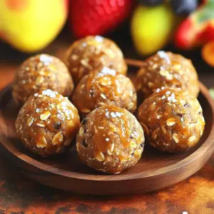 To make your No-Bake Salted Caramel Protein Balls, you will need the following ingredients: - 1 cup rolled oats - 1/2 cup almond butter (or any nut butter) - 1/2 cup protein powder (vanilla or salted caramel flavor) - 1/4 cup honey or maple syrup - 1/4 cup mini dark chocolate chips - 1 teaspoon vanilla extract - 1/2 teaspoon sea salt - 1 tablespoon coconut flour (optional, for texture) - Extra sea salt for topping These ingredients offer a great mix of nutrition and flavor. Rolled oats provide fiber, while almond butter adds healthy fats. The protein powder boosts protein content, making these balls a great snack. Feel free to swap almond butter for your favorite nut butter. Peanut butter works well too! You can also choose different flavors of protein powder to switch up the taste. Don't forget to add the mini dark chocolate chips for a sweet touch. If you want a firmer texture, use coconut flour. Just add it slowly until the mixture feels right. Finally, top each ball with a sprinkle of sea salt. This gives you that perfect salted caramel taste. 1. First, grab a large mixing bowl. 2. Combine the rolled oats, almond butter, protein powder, honey or maple syrup, mini dark chocolate chips, vanilla extract, and sea salt. 3. Mix everything well until it all comes together. 4. If your mix feels too wet, sprinkle in coconut flour slowly. This helps thicken it up. 1. Now it’s time to shape the mixture. Use your hands to roll the mix into small balls. Each ball should be about the size of a tablespoon. 2. If the mix sticks to your hands, dampen them with a little water. This makes it easier to shape. 1. Place the rolled balls on a baking sheet lined with parchment paper. 2. Add a pinch of extra sea salt on top of each ball. This gives it that delicious salted caramel flavor. 3. Finally, refrigerate the protein balls for at least 30 minutes. This helps them firm up and makes them ready to eat. To avoid an overly sticky mixture, be mindful of the nut butter you use. Some nut butters are creamier, which can make the mixture too wet. If it feels sticky, add coconut flour a little at a time. This helps balance the texture and makes rolling easier. Refrigeration time is key. After shaping the protein balls, chill them for at least 30 minutes. This helps them firm up and hold their shape better. If you skip this step, the balls may fall apart when you handle them. You can switch out almond butter for other nut butters. Cashew butter, peanut butter, or sunflower seed butter all work well. Each nut butter adds its own unique flavor and texture. For protein powder, you can use vanilla or salted caramel flavors. You can also try chocolate, peanut butter, or even unflavored versions. Each choice brings a different taste profile to your protein balls. For a fun presentation, arrange the protein balls on a colorful plate. A sprinkle of coarse sea salt on top adds a lovely touch. You can also serve them with fresh fruit like strawberries or apples. The fruit adds a nice color and extra nutrition to your snack. These protein balls are great for on-the-go energy. Pack them in a container for a quick snack at work or school. Enjoy the balance of sweet and salty flavors in every bite! {{image_2}} You can switch up the nut butter in this recipe. Almond butter is great, but peanut or cashew butter also works well. Each nut butter brings its own flavor. You can also add seeds, like chia or flaxseeds, for extra crunch and nutrition. Dried fruits, like raisins or cranberries, add sweetness and chewiness. The flavor of your protein powder matters a lot. Vanilla gives a classic taste, while salted caramel deepens the flavor. If you want to try something new, chocolate protein powder can add a nice twist, too. For those who prefer plant-based options, vegan protein powders made from pea or brown rice are excellent choices. They provide great taste and nutrition without dairy. To make these protein balls even healthier, consider using low-calorie sweeteners like stevia or monk fruit. These options cut down the sugar but still keep them sweet. If you need a gluten-free version, just ensure your oats are certified gluten-free. This way, everyone can enjoy these tasty snacks without worry. To keep your No-Bake Salted Caramel Protein Balls fresh, store them in an airtight container. Place the container in the refrigerator. This method will keep them tasty for up to a week. If you want to save them for later, freezing is a great option. Just wrap each ball in plastic wrap before placing them in a freezer-safe bag or container. In the fridge, these protein balls last about 5 to 7 days. When frozen, they can stay good for up to 3 months. Check for signs of spoilage. If you see any mold or smell something off, it’s best to throw them away. Freshness is key to enjoying these snacks. When you want to enjoy your frozen protein balls, take them out of the freezer. Let them thaw in the fridge for a few hours. You can also leave them at room temperature for about 30 minutes. If you stored them in the fridge, they are ready to eat right away. For a nice touch, sprinkle a little extra sea salt on top just before serving. Yes, you can make these protein balls vegan. Instead of honey, use maple syrup or agave nectar. Both sweeteners work well and keep the balls tasty. Vegan protein powder can also replace regular protein powder. Look for flavors like vanilla or chocolate for great results. These protein balls last about one week in the fridge. Store them in an airtight container. If you want them to last longer, freeze them. They can stay good for up to three months in the freezer. Just remember to let them thaw before enjoying. Yes, you can substitute protein powder. Use plant-based protein like pea or hemp if you want a vegan option. You may notice a slight change in texture and taste. Each protein powder has its flavor, so choose one you like! In this blog post, we explored how to make tasty protein balls. We discussed the key ingredients, step-by-step prep, and tips for the best texture. You learned how to customize flavors and store your protein balls effectively. Remember, these snacks are easy to adapt for your taste. They’re quick to make and perfect for on-the-go energy. Enjoy trying different flavors and variations to find your favorites. Make these protein balls part of your routine for a healthy, fun treat!