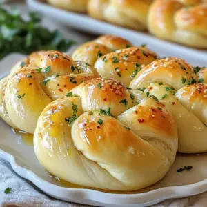 - 2 cups all-purpose flour - 1 teaspoon instant yeast - 3/4 teaspoon salt - 1 teaspoon sugar - 3/4 cup warm water (around 110&deg;F) - 3 tablespoons olive oil, divided - 4 cloves garlic, minced - 1 tablespoon fresh parsley, finely chopped - 1/4 teaspoon red pepper flakes (optional) - 1 tablespoon grated Parmesan cheese (optional) - Extra flour for dusting When it comes to ingredients, precise measurements matter. Use a kitchen scale for the best results. If you need a gluten-free option, swap the all-purpose flour for a gluten-free blend. Instant yeast is my go-to for a quick rise, but you can use active dry yeast too. Just let it sit in warm water for about 5-10 minutes before mixing. For olive oil, any light oil will work. If you want more garlic flavor, add extra minced garlic. Fresh herbs like basil or oregano can replace parsley. If you dislike spice, skip the red pepper flakes. To make these garlic knots, you will need a few basic tools: - Mixing bowls (one medium, one large) - Wooden spoon or spatula - Measuring cups and spoons - A clean surface for kneading - A rolling pin (optional) - Baking sheet lined with parchment paper - A damp cloth for covering the dough These tools will help you create the perfect garlic knots. Enjoy the process, and don&rsquo;t forget to have fun in the kitchen! {{ingredient_image_1}} To start, gather your ingredients. In a medium bowl, mix 1 teaspoon of instant yeast, 1 teaspoon of sugar, and 3/4 cup of warm water. Let it sit for about 5 minutes until it looks foamy. In a large bowl, whisk 2 cups of all-purpose flour and 3/4 teaspoon of salt. Once the yeast mix is ready, pour it into the flour mix, along with 1 tablespoon of olive oil. Stir with a wooden spoon until a dough forms. Transfer the dough to a floured surface. Knead it for about 5-7 minutes until it feels smooth and elastic. Use extra flour if the dough sticks. Shape the dough into a ball, then place it in a greased bowl. Cover it with a damp cloth and let it rise in a warm place for about 1 hour. It should double in size. Rising is key for soft and fluffy knots. The warmth helps yeast activate. Make sure your area is cozy, but not too hot. A good spot might be near a warm oven or on a sunny counter. After 1 hour, check your dough. It should look puffy and have doubled in size. Once the dough has risen, punch it down gently. Divide it into 8 equal pieces. Roll each piece into a rope about 6 inches long. Tie each rope into a knot and tuck the ends underneath. Place the knots on a baking sheet lined with parchment paper. In a small bowl, mix 4 minced garlic cloves, 2 tablespoons of olive oil, red pepper flakes, and chopped parsley. Brush this mix generously over each knot. If you like, sprinkle some grated Parmesan cheese on top. Preheat your oven to 400&deg;F (200&deg;C). Bake the knots for 12-15 minutes until golden brown. Let them cool for a few minutes before serving. Enjoy your homemade garlic knots fresh and warm! To get the best texture for your garlic knots, knead the dough well. Knead for about 5-7 minutes until it feels smooth. If the dough sticks, add a little flour. Letting the dough rise doubles its size. This step is key to light, fluffy knots. If you have leftovers, store them in an airtight container. They stay fresh for up to two days. To reheat, place them in a preheated oven at 350&deg;F for 5-7 minutes. This warms them up and keeps them soft. You can also microwave them but they might become chewy. A few common mistakes can ruin your garlic knots. First, don&rsquo;t skip the rising time. If you rush it, the knots will be dense. Second, don&rsquo;t add too much flour while kneading. This can make them tough. Lastly, brush the garlic oil on before baking for more flavor. Pro Tips Use Fresh Garlic: Freshly minced garlic offers a more vibrant flavor compared to pre-minced options. This will elevate the taste of your Garlic Bliss Knots significantly. Let Dough Rise Properly: Ensure your dough is in a warm place to rise for the best texture. If your kitchen is cold, consider placing it in an oven with the light on to create warmth. Customize Your Toppings: Feel free to experiment with different herbs or cheeses. Adding herbs like rosemary or thyme can give your knots a unique twist. Brush with Garlic Oil: For extra flavor, brush the knots with the garlic oil mixture twice: once before baking and again right after they come out of the oven. {{image_2}} You can easily change the flavor of your garlic knots. For a herb-infused twist, add dried oregano or basil to the dough. This adds a nice touch. If you love cheese, try adding mozzarella inside the knots. Just place a small piece of cheese in the center before tying the knot. This makes each bite a gooey delight! Making garlic knots gluten-free is simple. Use a gluten-free flour blend instead of all-purpose flour. Make sure the blend has a good structure for the dough. To make these knots vegan, swap the Parmesan cheese for a vegan version, or skip it altogether. You can also use a plant-based butter instead of olive oil for brushing if you prefer. Seasonal changes can inspire new flavors. In the fall, adding pumpkin puree to the dough gives a sweet twist. It also adds moisture. During spring, fresh herbs like chives or dill can brighten the flavor. Just chop them finely and mix them into the dough for a fresh taste that matches the season. To keep your homemade garlic knots fresh, let them cool completely. Then, place them in an airtight container. You can also wrap them tightly in plastic wrap. Store them at room temperature for up to two days. If you want to keep them longer, consider freezing. To freeze garlic knots, make sure they are fully cooled. Place them on a baking sheet in a single layer. Freeze for about an hour until solid. Then, transfer the knots to a freezer-safe bag. Remove as much air as possible. They will stay good for up to three months. To reheat your garlic knots, you have a few options. The oven is best for keeping them crispy. Preheat the oven to 350&deg;F (175&deg;C). Place the knots on a baking sheet and heat for about 10 minutes. You can also use a microwave. Heat them for 20-30 seconds, but they may lose some crispiness. Enjoy your garlic knots warm for the best taste! Garlic knots stay fresh for about 2 to 3 days at room temperature. Keep them in a sealed bag or container. If you want them to last longer, store them in the fridge. They will last about a week in the fridge. However, the texture may change slightly. Yes, you can make the dough ahead of time. After kneading, place it in a greased bowl. Cover it well with plastic wrap. You can keep it in the fridge for up to 24 hours. When ready to use, let it sit at room temperature for about 30 minutes before shaping. This helps the dough rise better. Garlic knots pair well with many dishes. Serve them with marinara sauce for dipping. They also go great with pasta or salad. For a fun twist, enjoy them with a cheesy garlic spread. These knots are a great side for any Italian meal. You learned how to make garlic knots from scratch with simple steps. We covered the key ingredients, their measurements, and essential tools. I shared tips to get the perfect texture and avoid common mistakes. You can explore fun variations like herb-infused or gluten-free knots. Lastly, we discussed how to store and reheat leftovers. Now you can impress anyone with these tasty and versatile treats. Enjoy making them your own!