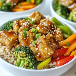 - 2 lbs chicken breast, cut into bite-sized pieces - 1 cup teriyaki sauce (store-bought or homemade) - 4 cups broccoli florets - 2 cups brown rice (uncooked) - 1 red bell pepper, sliced - 2 carrots, julienned - 2 tablespoons olive oil - Salt and pepper to taste - 1 tablespoon sesame seeds (for garnish) - 2 green onions, sliced (for garnish) You need these ingredients to make the teriyaki chicken bowls. The chicken gives a great base, while the teriyaki sauce adds sweet and savory flavors. The veggies add color and crunch. Don&rsquo;t skip the garnishes; they make the dish look nice and taste better. - Homemade teriyaki sauce - Different vegetables - Proteins You can use homemade teriyaki sauce for a fresh taste. Feel free to switch up the veggies, too. Try snap peas or bell peppers for variety. If you want more protein, you can add tofu or shrimp. This flexibility helps you make the recipe your own. {{ingredient_image_1}} - Start by rinsing the brown rice under cold water. This helps remove excess starch. - Combine the rice with 4 cups of water and a pinch of salt in a pot. - Bring the water to a boil, then reduce the heat to a simmer. - Cover and cook for about 40-45 minutes until the rice is tender. - Fluff the rice with a fork and set it aside. - Heat olive oil in a large skillet over medium-high heat. - Once the oil is hot, add the diced chicken pieces. - Season the chicken with salt and pepper for flavor. - Saut&eacute; the chicken until browned and fully cooked, about 7-10 minutes. - Pour the teriyaki sauce over the cooked chicken in the skillet. - Stir to coat all the chicken pieces evenly. - Cook for an additional 2-3 minutes to thicken the sauce slightly. - Choose vegetables like broccoli, red bell pepper, and carrots. - Saut&eacute; the vegetables over medium heat for about 5-7 minutes. - Cook until they are bright and slightly tender but still crisp. - Grab meal prep containers or bowls for assembly. - Start by portioning out the cooked brown rice evenly. - Top the rice with teriyaki chicken and the saut&eacute;ed vegetables. - Finish by sprinkling sesame seeds on each bowl for crunch. - Add sliced green onions for a burst of flavor and color. - Cooling and storing techniques: After cooking, let your bowls cool down completely. This prevents moisture buildup, which can make your meal soggy. Once cool, seal the containers tightly. Store in the fridge for up to five days for best freshness. - Choosing the right containers: Use clear, BPA-free containers. Glass or high-quality plastic are great choices. They help you see your meals easily and keep flavors locked in. - Suggestions for additional seasonings: Try adding garlic powder or ginger for extra flavor. A splash of lime juice can brighten up the dish. If you like heat, sprinkle in some red pepper flakes. - Pairing options with sauces: Teriyaki sauce is great, but don&rsquo;t stop there! You can mix in a bit of sweet chili sauce or soy sauce for a different twist. - Time-saving tips: Cook your rice in a big batch. This saves time for future meals. You can also chop veggies ahead of time and store them in the fridge. - Prepping ingredients in advance: Marinate the chicken a day before for deeper flavor. Prepare all your ingredients on your day off. This makes cooking quick and easy during the week. Pro Tips Marinate for More Flavor: For even juicier and more flavorful chicken, marinate the chicken pieces in teriyaki sauce for at least 30 minutes before cooking. Quick Vegetable Prep: To save time, use pre-cut vegetables or frozen stir-fry mixes. They are just as nutritious and can be cooked quickly. Storage Tips: Use airtight containers to store the meal prep bowls; this will keep your food fresh longer in the refrigerator. Reheating Instructions: When reheating, add a splash of water to the bowl and cover it to maintain moisture and prevent the chicken from drying out. {{image_2}} You can swap chicken for other proteins. Try beef, pork, or shrimp. Use tofu for a vegetarian option. Tempeh is another great choice for plant-based meals. Each protein brings its own flavor, so feel free to experiment. Switch brown rice for quinoa or cauliflower rice. Quinoa adds a nutty taste and is high in protein. Cauliflower rice is a low-carb alternative. Both options fit into gluten-free diets. They also add variety to your meal prep. Seasonal vegetables can brighten your bowls. In spring, use asparagus or snap peas. Summer brings zucchini and bell peppers. Fall is perfect for roasted sweet potatoes or Brussels sprouts. Mix and match for unique flavors and colors. This way, you keep meals fresh and fun! To keep your teriyaki chicken bowls fresh, store them in airtight containers. Let them cool completely before sealing. This helps prevent moisture buildup. You can store them in the fridge for up to five days. After that, the chicken may lose flavor and texture. When it&rsquo;s time to eat, reheat your bowls in the microwave. Cover them with a damp paper towel to keep moisture in. Microwave on medium power in one-minute bursts. Stir in between to ensure even heat. This method helps preserve the chicken's juiciness and keeps the veggies crisp. Yes, you can freeze teriyaki chicken bowls! Just make sure to use freezer-safe containers. Portion them out before freezing for easy meals later. To thaw, place the bowl in the fridge overnight. Reheat it in the microwave, following the previous reheating tips. This way, you can enjoy your meal prep even weeks later! Meal prep teriyaki chicken bowls can stay fresh in the fridge for up to 5 days. Make sure to store them in airtight containers. If you want to keep them longer, you can freeze them. In the freezer, they will last about 2 to 3 months. Just remember to thaw them in the fridge before reheating. Yes, you can easily make teriyaki chicken bowls dairy-free. Most teriyaki sauces do not contain dairy. Make sure to check the labels if you buy it. For a homemade sauce, use soy sauce, honey, and ginger. You can also skip any dairy-based garnishes, like cream or cheese. You can use either store-bought or homemade teriyaki sauce for this recipe. Store-bought sauces save time and are usually tasty. If you prefer making your own, mix soy sauce, sugar, and cornstarch. Both options work well, so choose what you like best. To keep your vegetables crisp, saut&eacute; them just until they are tender, not mushy. Make sure they cool before sealing the containers. When reheating, use a microwave-safe dish and heat them just enough. This way, your veggies stay vibrant and full of flavor. In summary, you can easily create delicious teriyaki chicken bowls at home. You need chicken, teriyaki sauce, veggies, and rice for a simple meal. Optional ingredients can enhance flavors and offer variety. These bowls are quick to prepare and perfect for meal prep. Use the tips for storing and reheating to enjoy your dish later. With these guidelines, you can confidently explore different flavors and ingredients to suit your taste. Enjoy the journey of making tasty meals that fit your lifestyle!