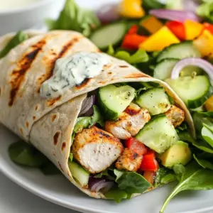 To make your chicken avocado wraps, gather these fresh and tasty ingredients: - 2 large chicken breasts, grilled and sliced - 1 ripe avocado, sliced - 1 cup mixed greens (spinach, arugula, and romaine) - 1 small cucumber, thinly sliced - 1/2 red bell pepper, julienned - 1/4 cup red onion, thinly sliced - 2 tablespoons Greek yogurt - 1 tablespoon lime juice - 1 tablespoon olive oil - Salt and pepper to taste - 4 whole wheat tortillas These ingredients come together to create a vibrant meal. The grilled chicken adds protein, while the avocado brings healthy fats. Mixed greens offer crunch and freshness. You get a pop of color and sweetness from the bell pepper and onion. Greek yogurt serves as a creamy dressing, tying all the flavors together. Whole wheat tortillas keep everything wrapped up nicely. Each bite is fresh, flavorful, and satisfying. {{ingredient_image_1}} To start, you need to make the dressing. Grab a mixing bowl. Add 2 tablespoons of Greek yogurt, 1 tablespoon of lime juice, and 1 tablespoon of olive oil. Sprinkle in some salt and pepper to taste. Mix it well until it is creamy and smooth. This dressing adds great flavor to your wraps. Now, it&rsquo;s time to build your wrap. Place a whole wheat tortilla flat on a clean surface. Spread a spoonful of your creamy dressing in the center of the tortilla. Next, add a handful of mixed greens on top. Layer in slices of grilled chicken, avocado, cucumber, red bell pepper, and red onion. If you like, drizzle a little more dressing on top of the fillings for extra taste. To fold your wrap, first, tuck in the sides. Then, roll from the bottom up to secure all the fillings. Make sure it&rsquo;s tight so nothing falls out. Once you finish making all the wraps, slice each one in half diagonally. This makes them easier to eat and looks nice on a plate. Enjoy your fresh chicken avocado wraps! To make a great dressing, start with Greek yogurt. It adds creaminess and tang. Mix it with lime juice and olive oil. This mix gives a fresh taste. Add salt and pepper to balance the flavors. Taste as you mix. Adjust it if needed. You want it to be rich but not too thick. A good dressing ties the whole wrap together. Whole wheat tortillas work best for this wrap. They add a nice nutty flavor. They also hold up well with the fillings. You can use larger tortillas for bigger wraps. If you prefer a lighter option, try corn tortillas. Just ensure they are flexible. Warm them briefly in a pan to make them easier to roll. When you slice your wraps, do it at an angle. This makes them look more appetizing. Use a sharp knife for clean edges. Cutting them in half shows off the colorful layers inside. It also makes them easier to eat. Lay them on a plate with the cut side facing up. This simple trick impresses your guests! Pro Tips Use Fresh Ingredients: Always opt for the freshest avocados and vegetables to enhance the flavor and texture of your wraps. Grill Chicken Perfectly: Marinate the chicken breasts before grilling for added flavor and moisture. Ensure they are cooked through but still juicy. Customize the Fillings: Feel free to mix and match your favorite vegetables or add other proteins like turkey or tofu for variation. Wrap It Right: Make sure to tightly roll your tortillas to prevent the fillings from falling out while eating. {{image_2}} You can customize your chicken avocado wraps with fun extras. Try adding: - Shredded cheese for creaminess - Corn for a sweet crunch - Black beans for protein - Jalape&ntilde;os for heat - Fresh herbs like cilantro or basil for flavor Each extra adds a unique taste. Mix and match to find your favorite combination. The dressing is key to flavor. If you want to change it up, consider these options: - Use ranch dressing for a tangy taste - Try a spicy chipotle sauce for a kick - Go with a balsamic vinaigrette for a sweet touch - Swap Greek yogurt for hummus for a different texture Experimenting with dressings can elevate your wraps. You can easily adapt this recipe for different diets. For gluten-free wraps, use corn tortillas. For a dairy-free option, replace Greek yogurt with avocado or a dairy-free yogurt. These swaps keep your wraps tasty while meeting dietary needs. Enjoy your meal without worry! After enjoying your chicken avocado wraps, store any leftovers in the fridge. Place them in an airtight container. This keeps them fresh for about 2 days. If you have extra dressing, store it separately to prevent sogginess. When reheating, do it gently. You can use a microwave, but a skillet works better. Heat it on low until warm. This keeps the wrap from getting tough. Avoid overheating, as that can dry out the chicken and make the tortilla hard. For the best taste, eat your wraps soon after you make them. If you prepare them ahead of time, keep the ingredients separate. Assemble your wrap just before eating for the freshest flavor and texture. If you use fresh ingredients, your wraps will always taste their best. Yes, you can make chicken avocado wraps ahead of time. You should prepare the filling and dressing first. Store them in separate containers. When you are ready to eat, assemble the wraps. This keeps the tortillas fresh and prevents sogginess. You can use sour cream or plain yogurt as a substitute for Greek yogurt. If you want a dairy-free option, try using hummus or avocado. Each option adds a unique twist to the wraps. Choose what fits your taste best. To keep the wraps from getting soggy, use fresh tortillas. Spread the dressing only on the parts that will touch the filling. Layer your ingredients carefully and avoid overfilling. Wrapping them tightly helps too, so they stay intact until you eat them. This article covered how to make tasty chicken avocado wraps. We looked at each ingredient and shared step-by-step instructions. I included tips on making the dressing and choosing the best tortillas. You can also explore fun variations and storage tips to keep them fresh. Remember, these wraps are easy to change for your taste or diet. Enjoy creating your own wraps that fit your style!